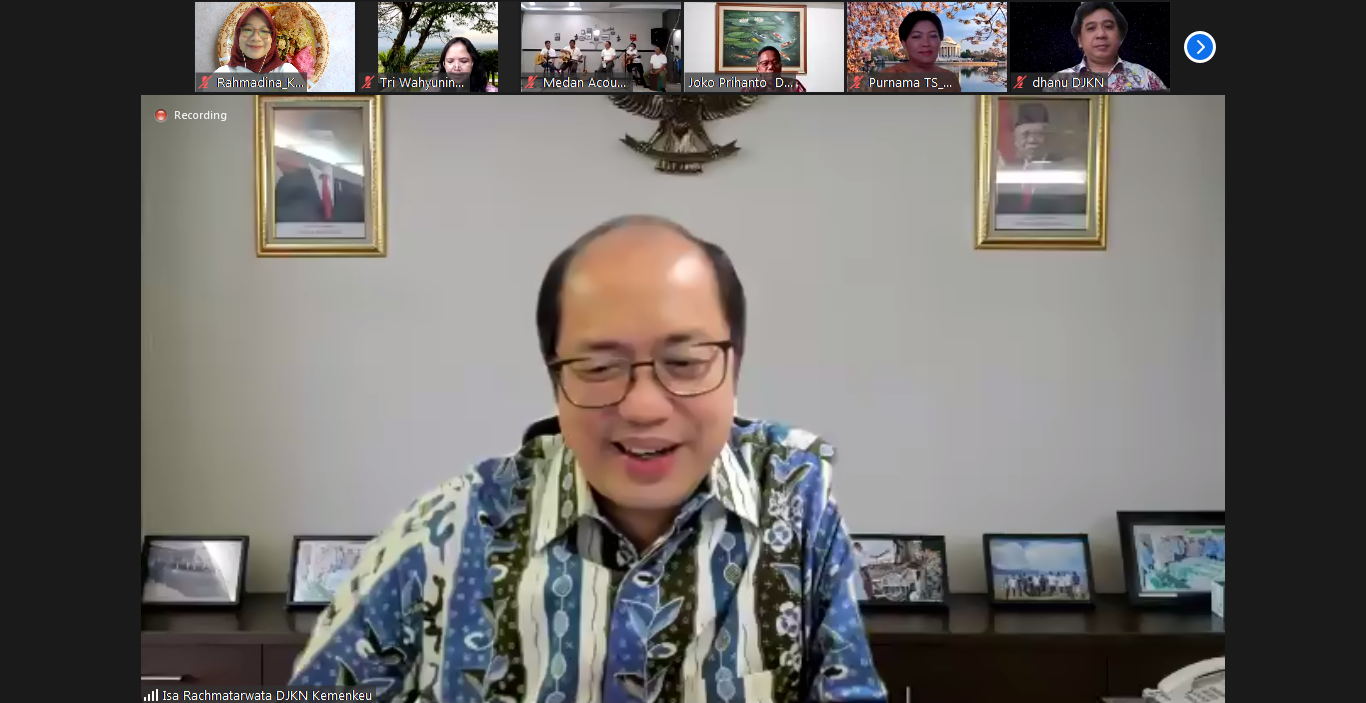 Virtual Visit ke KPKNL Medan, Dirjen KN: Pegawai DJKN Harus Siap dimana Saja dalam Melayani Stakeholders dan juga Siap Membawa Perubahan 