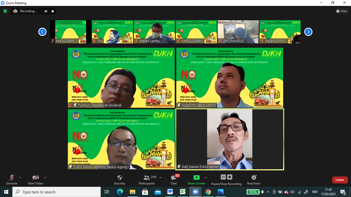 Internalisasi Memahami Sistem Pengendalian Intern Pemerintah (SPIP) dan Benturan Kepentingan