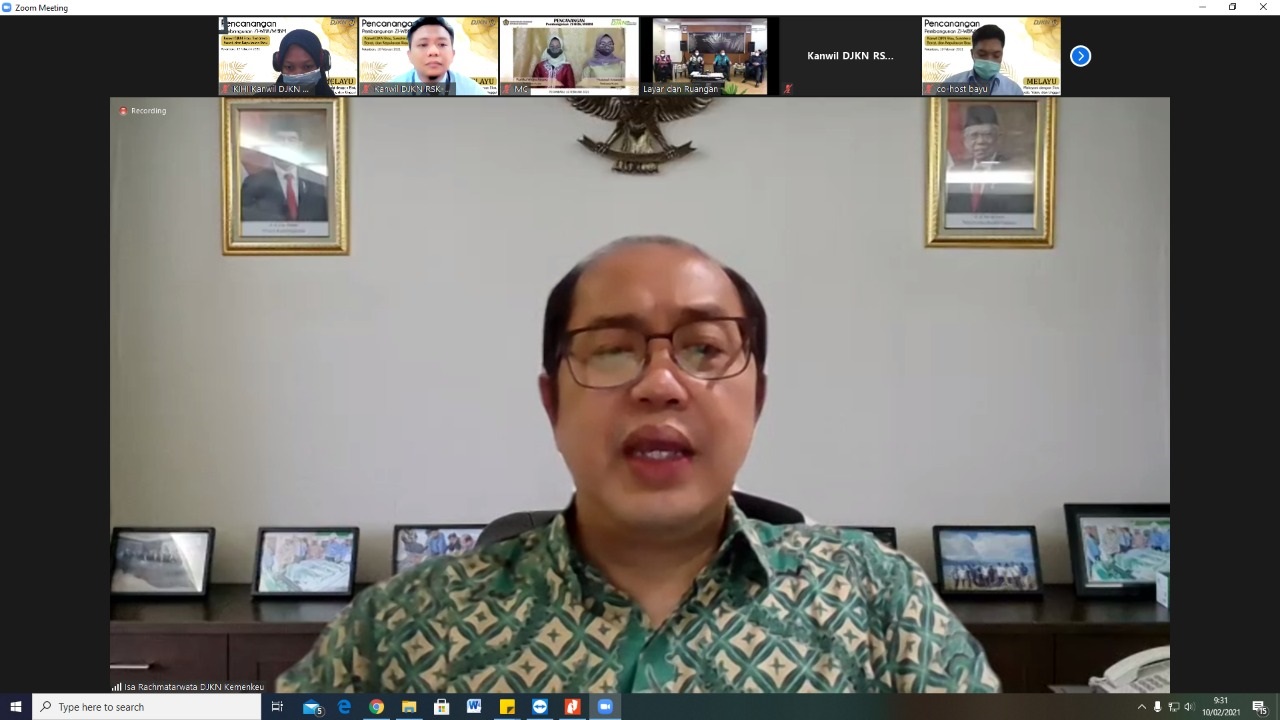 Pencanangan ZI Menuju WBK/WBBM Kanwil DJKN RSK, Dirjen KN: Integritas adalah Pekerjaan Bersama