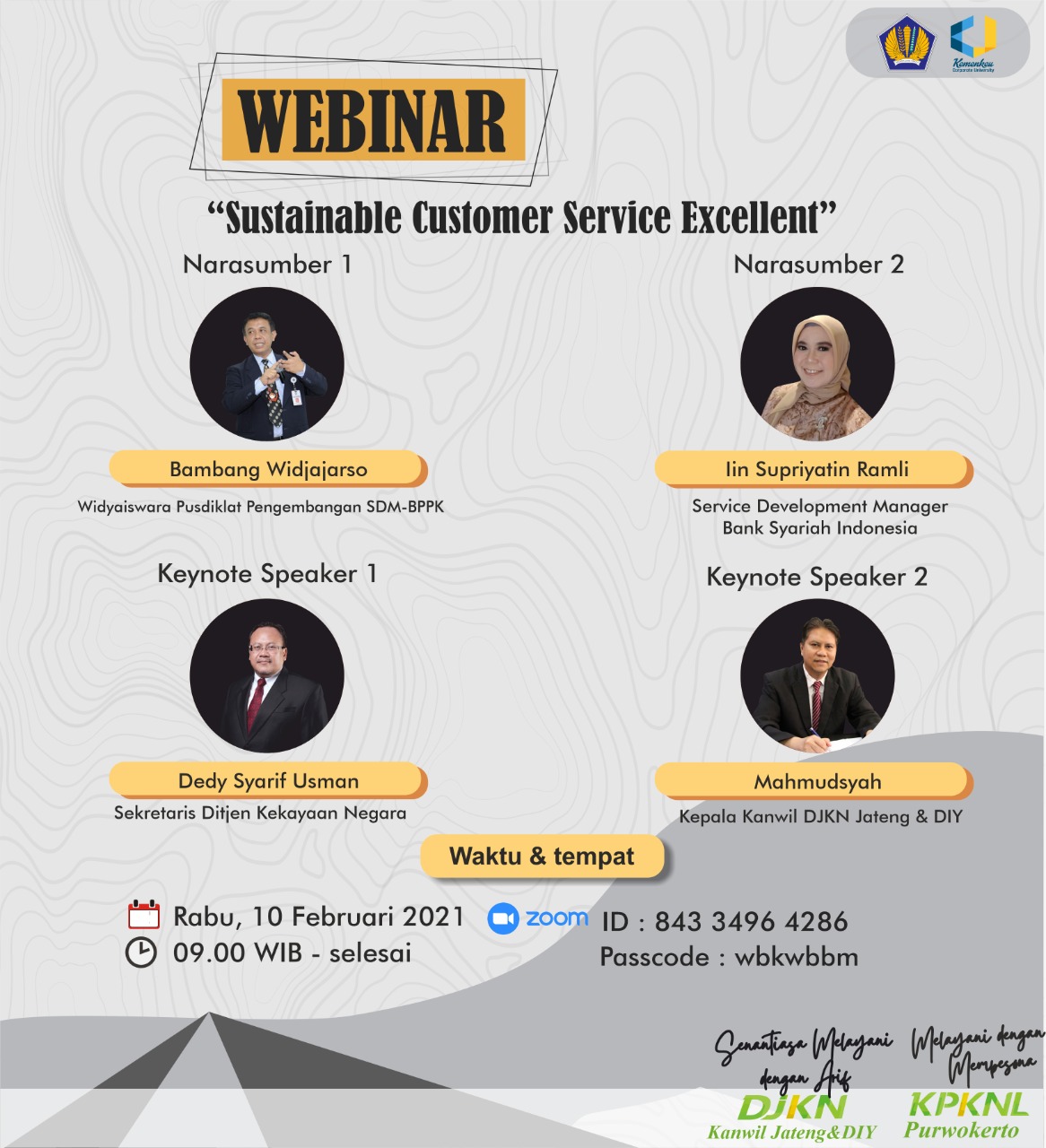 KPKNL Purwokerto Selenggarakan Webinar Sustainable Customer Service Excellent