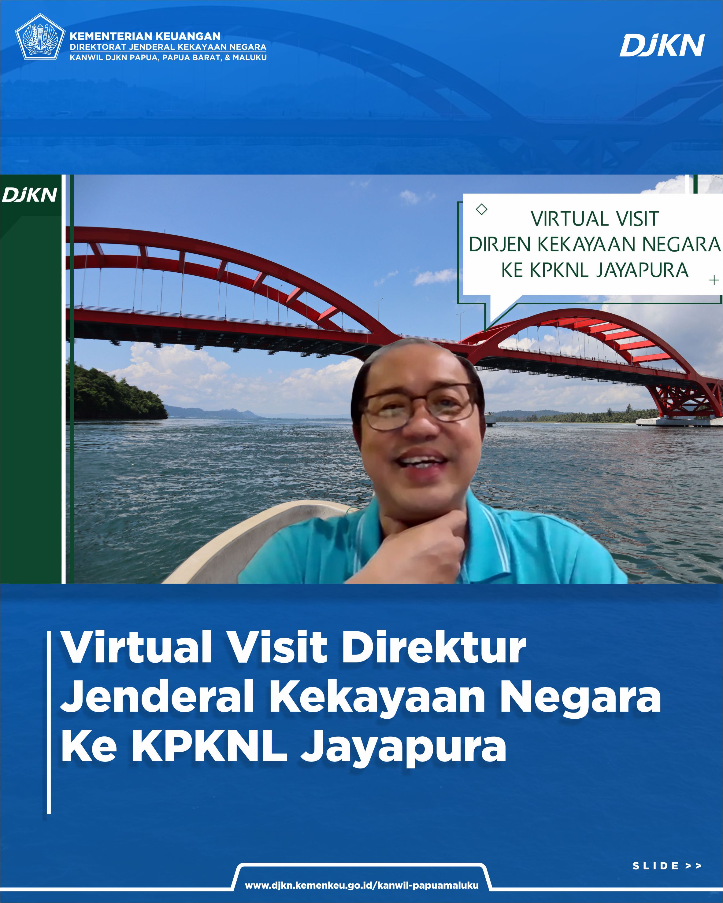 Virtual Visit Dirjen Kekayaan Negara ke KPKNL Jayapura