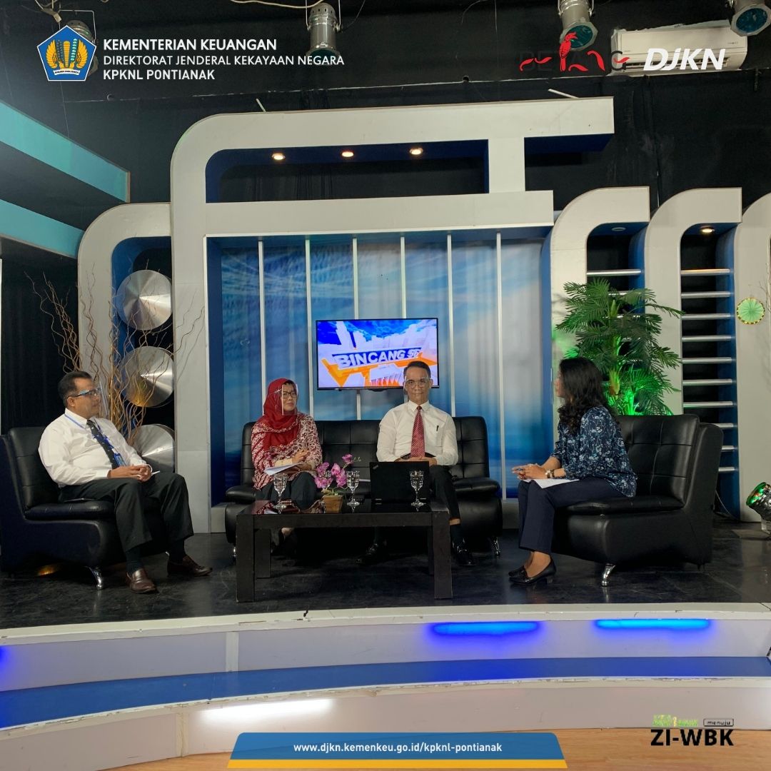 KPKNL Pontianak Bersama Kanwil DJKN Kalbar Sosialisasikan Keringanan Utang Melalui Program Acara Bincang 56 TVRI Kalimantan Barat