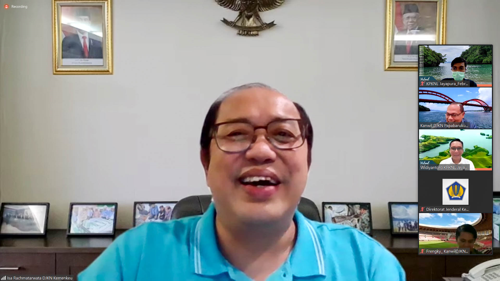 Lakukan Virtual Visit, Dirjen KN Puji Kreativitas KPKNL Jayapura