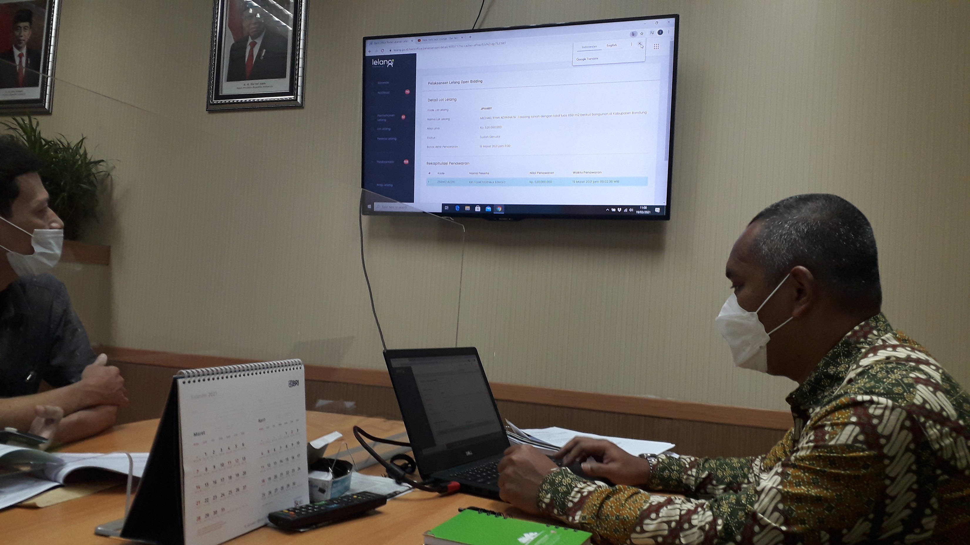 Terjual 1 Bidang Tanah dan Bangunan Yang Dilelang secara Open Bidding