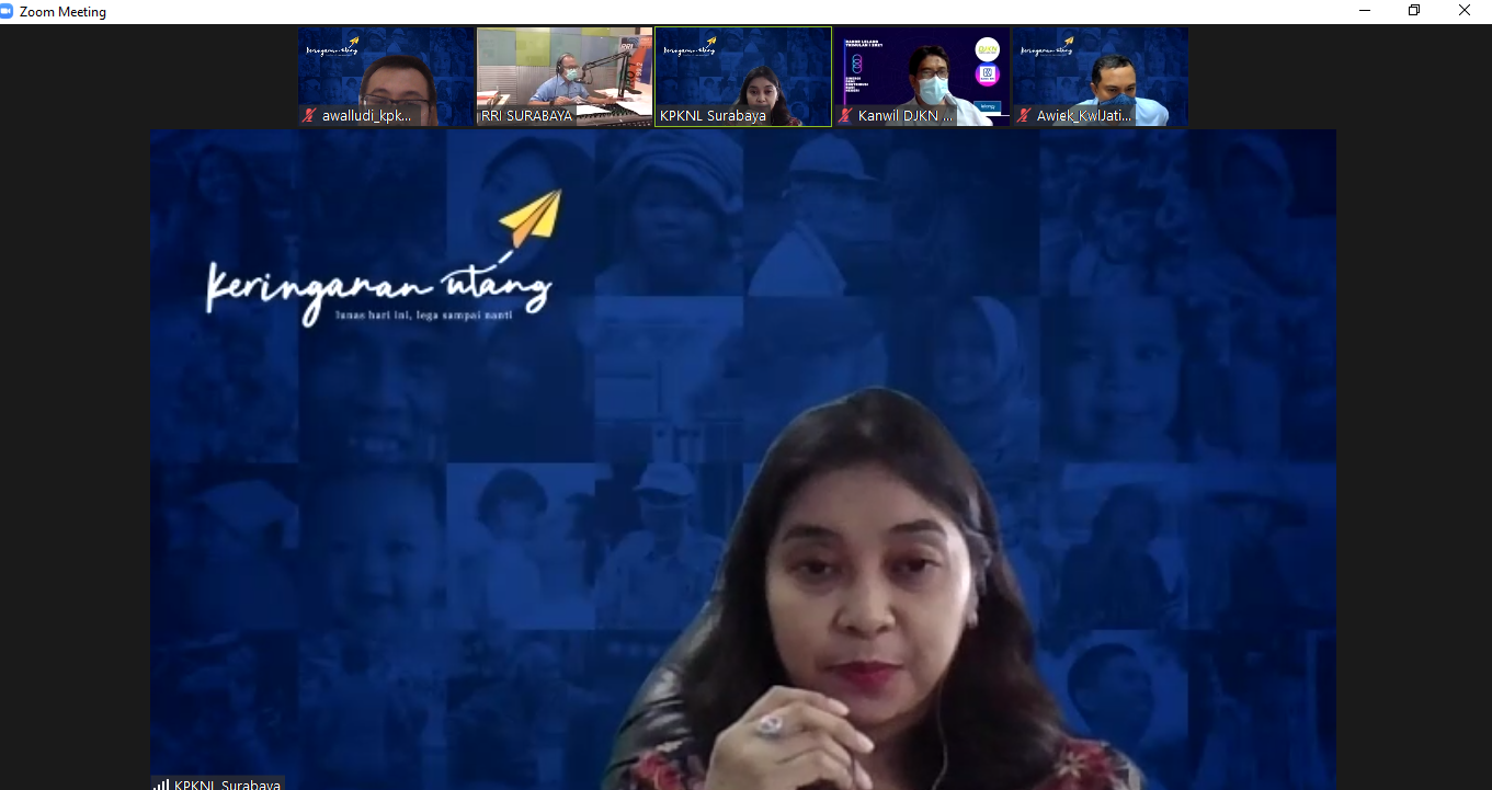 KPKNL Surabaya Bahas Program Keringanan Utang di Talk Show RRI Surabaya