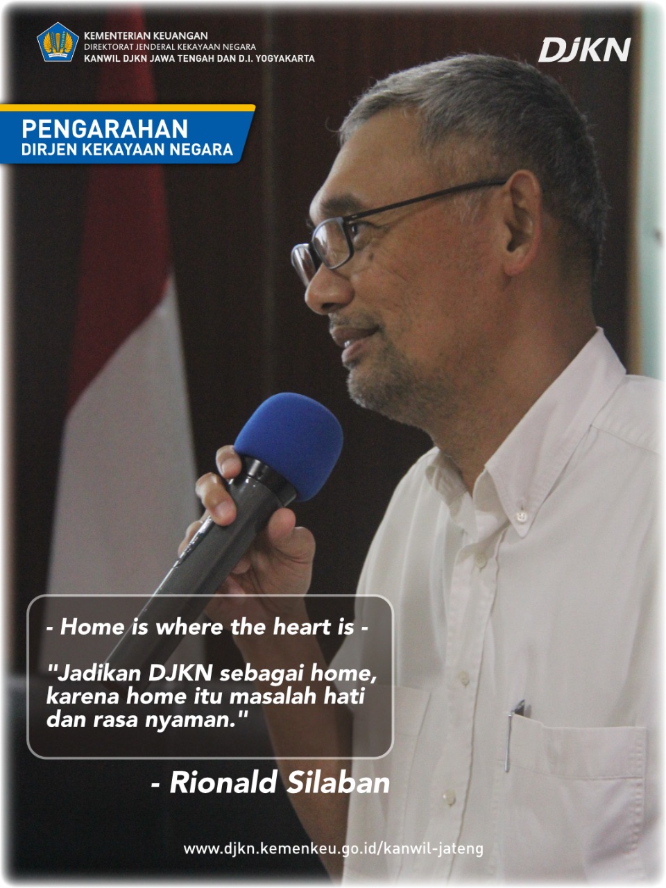 Dirjen KN Ajak Pegawai Kanwil Jateng D.I.Y. Jadikan DJKN sebagai 'Rumah' Bersama