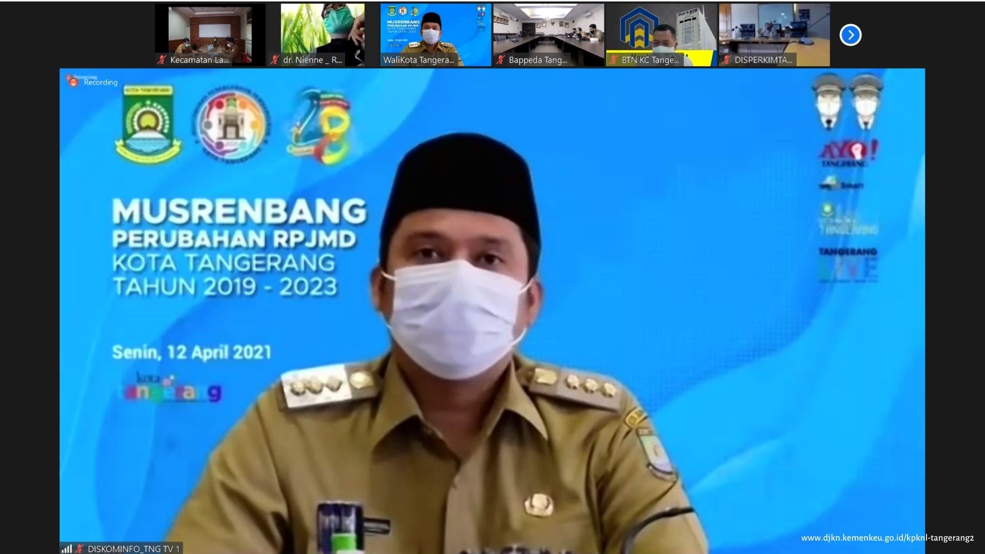 KPKNL Tangerang II bersama Pemerintah Kota Tangerang dalam Musrenbang Perubahan RPJMD Kota Tangerang