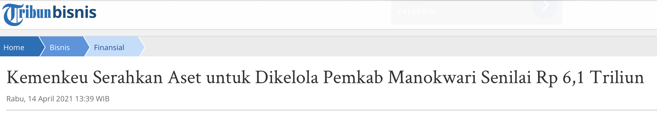 Kemenkeu Serahkan Aset untuk Dikelola Pemkab Manokwari Senilai Rp 6,1 Triliun