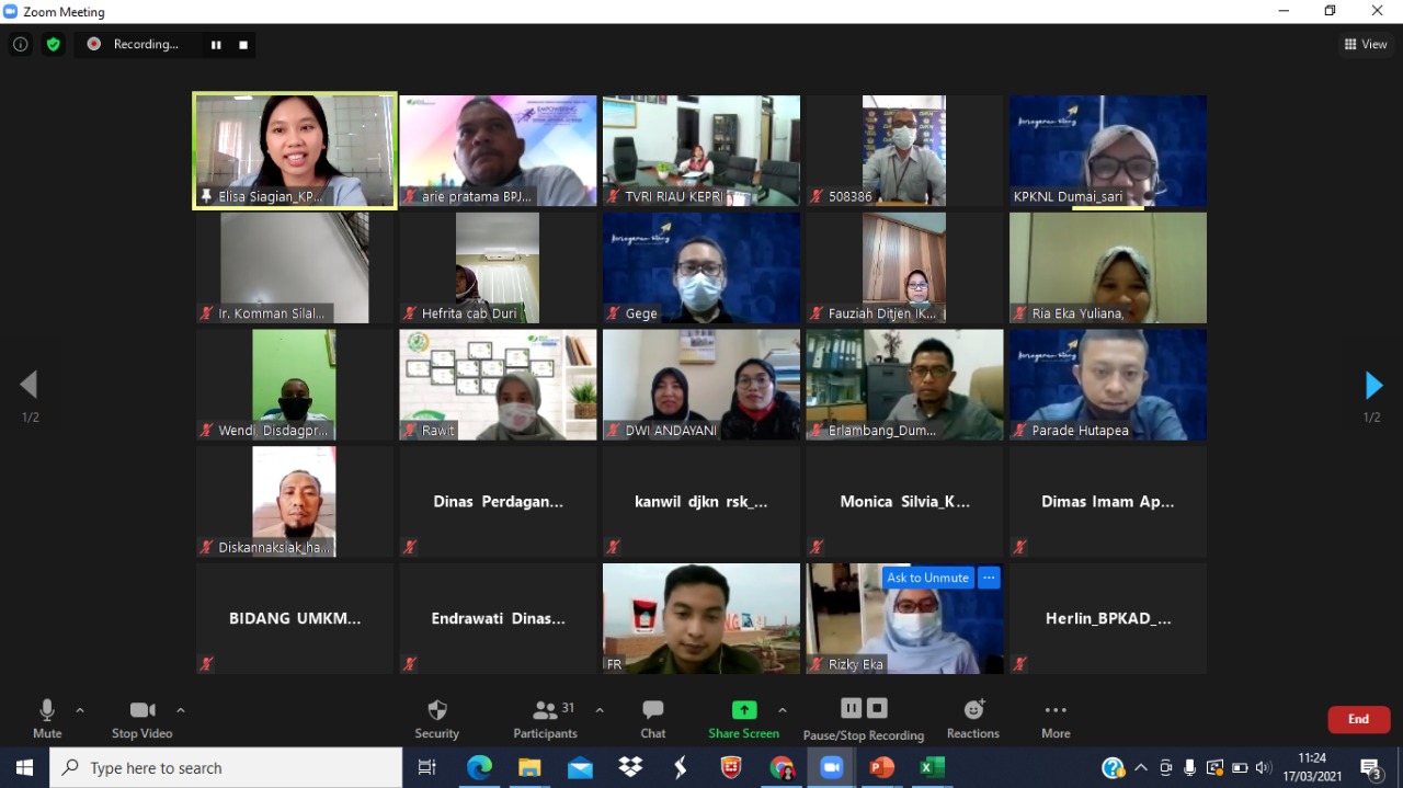 Sukseskan Program Keringanan Utang, KPKNL Dumai Gelar Sosialisasi dengan Penyerah Piutang