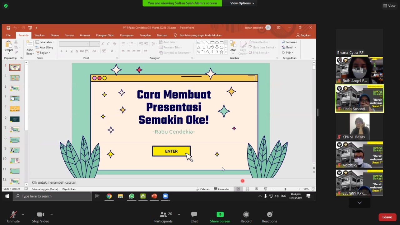 Cara membuat presentasi menjadi lebih oke
