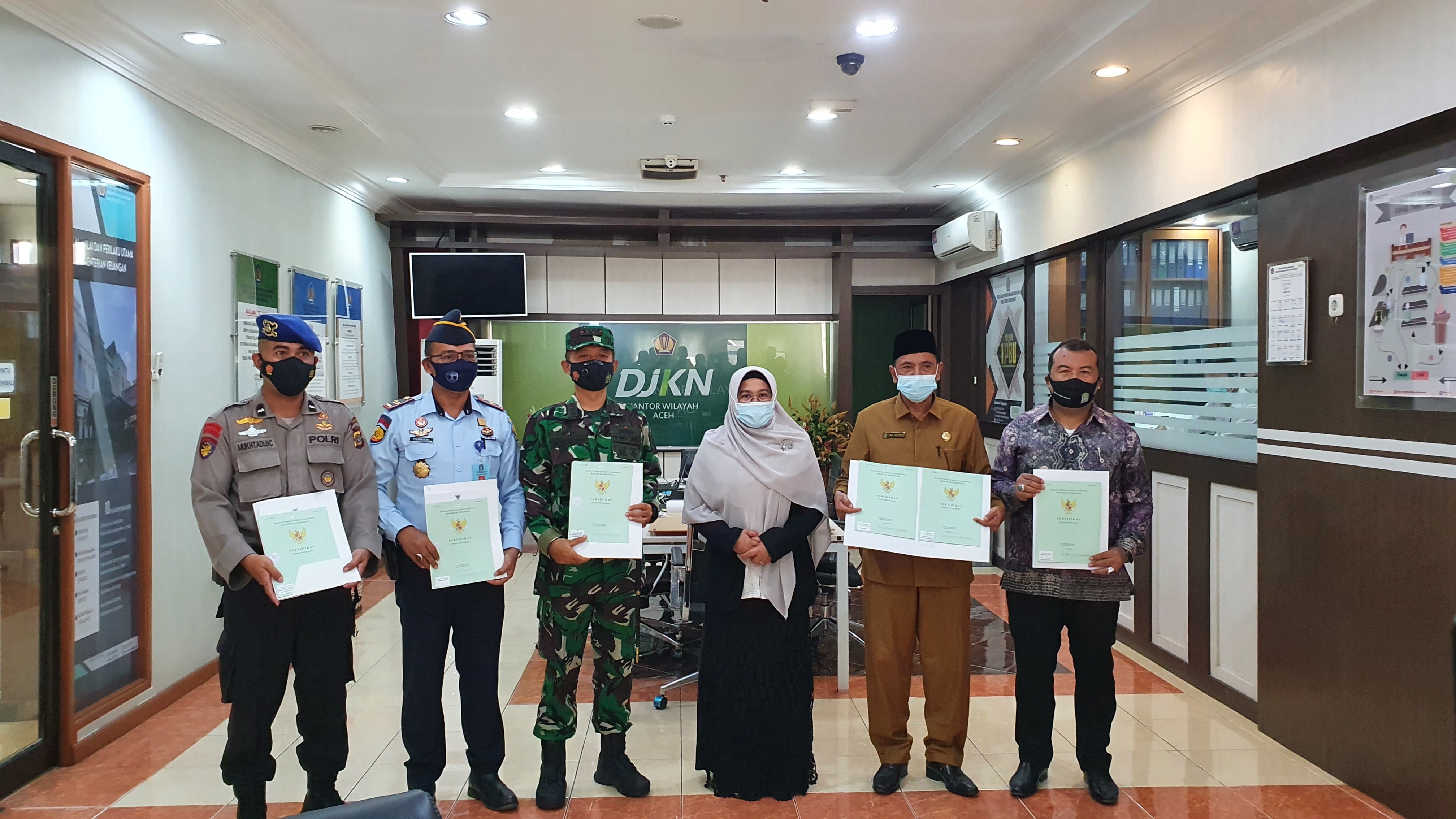 Kanwil DJKN Aceh Hibahkan dan PSP-kan Enam Aset eks BRR NAD-Nias ke Pemda dan Satker di Provinsi Aceh