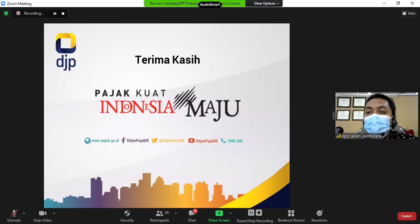 Sosialisasi Kewajiban Perpajakan untuk Bendahara di Lingkungan Kanwil DJKN DKI Jakarta