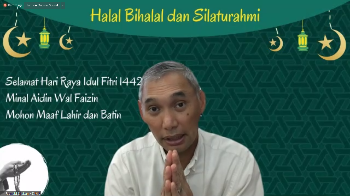 Rayakan Idul Fitri 1442 H, Keluarga DJKN Selenggarakan Halal Bihalal dan Silaturahmi Virtual