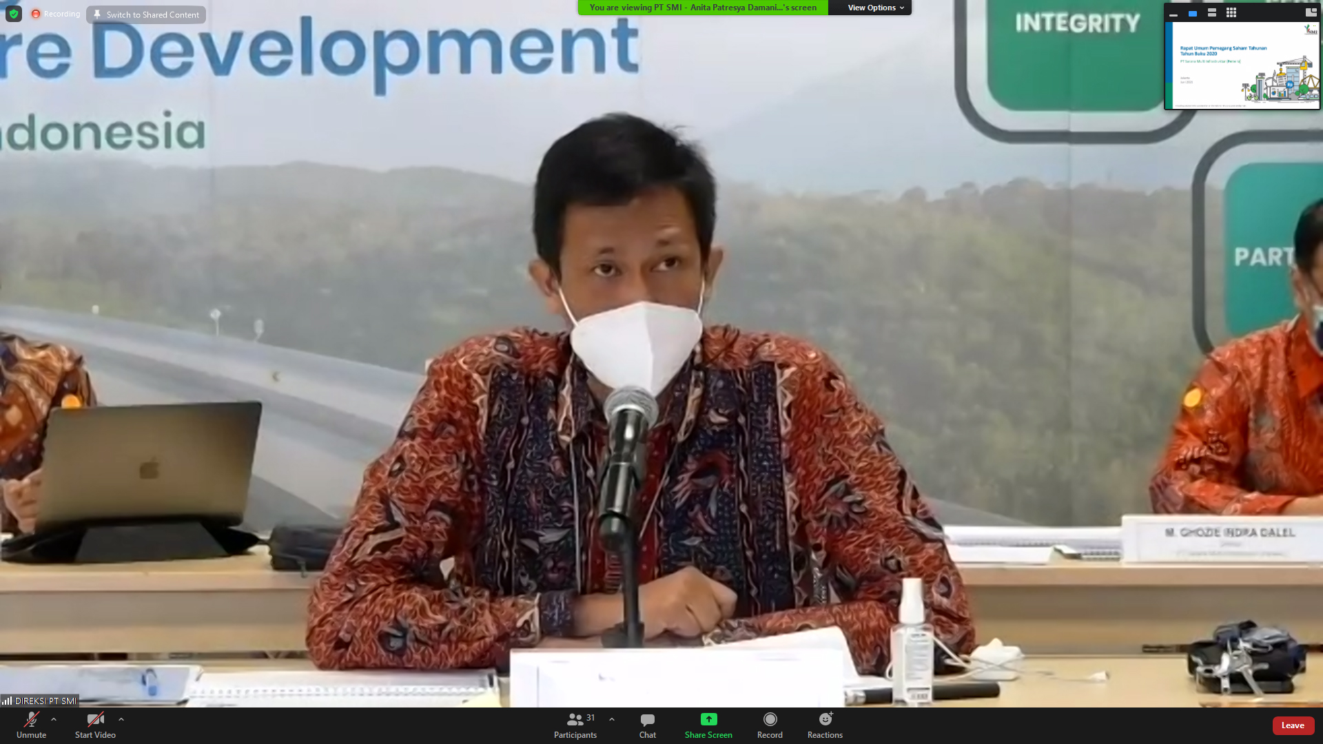 Lampaui Target RKAP 2020, PT SMI Kantongi Laba Bersih Rp1,9 Triliun