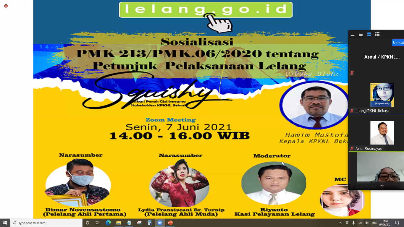 Laksanakan SKUISHI, KPKNL Bekasi Sosialisasikan PMK 213/PMK.06/2020