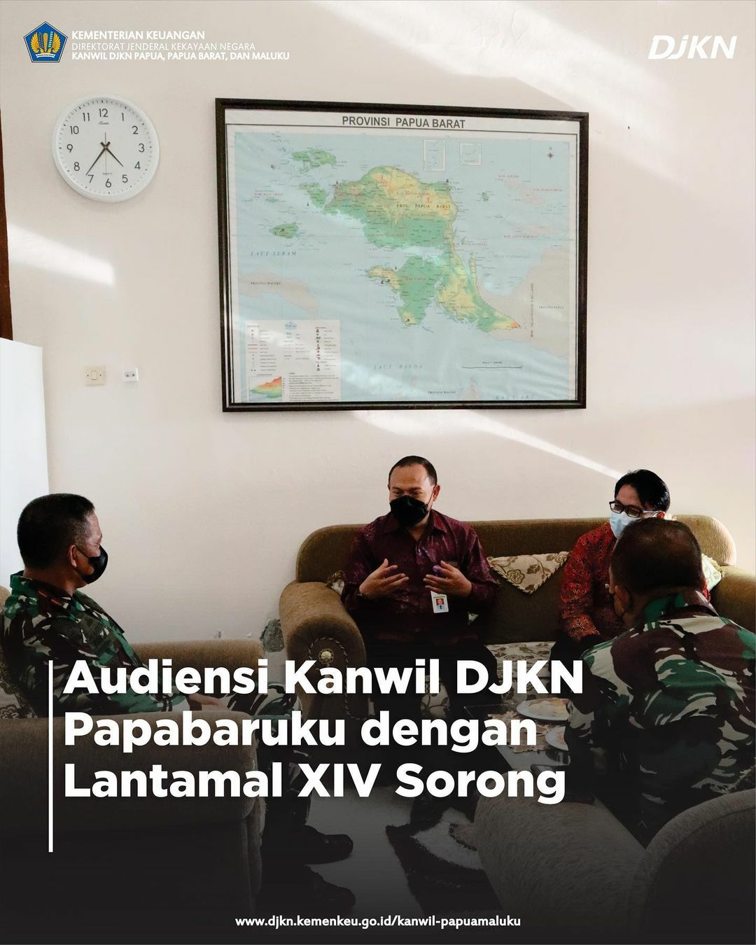 Audiensi Kanwil DJKN Papabaruku dengan Lantamal XIV Sorong