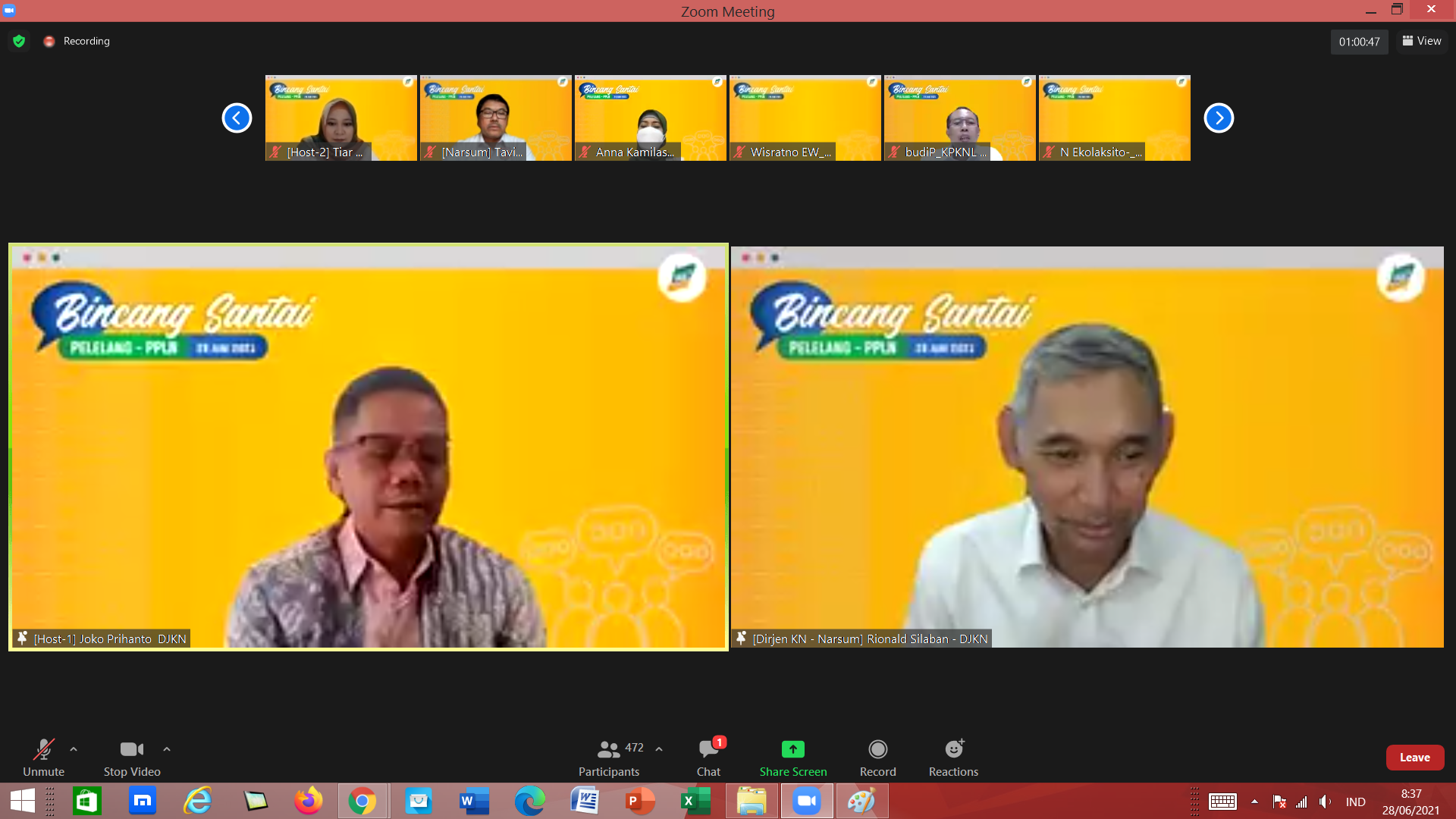 Bincang Santai Pelelang bersama Dirjen KN, PPLN Berbagi Tips dan Trik Hadapi Pemeriksaan 