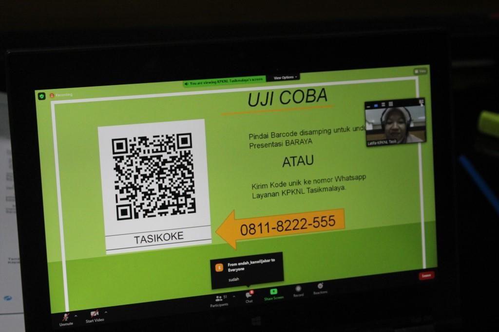 KPKNL Tasikmalaya Sosialisasikan Inovasi Layanan BARAYA (Barcode Layanan)