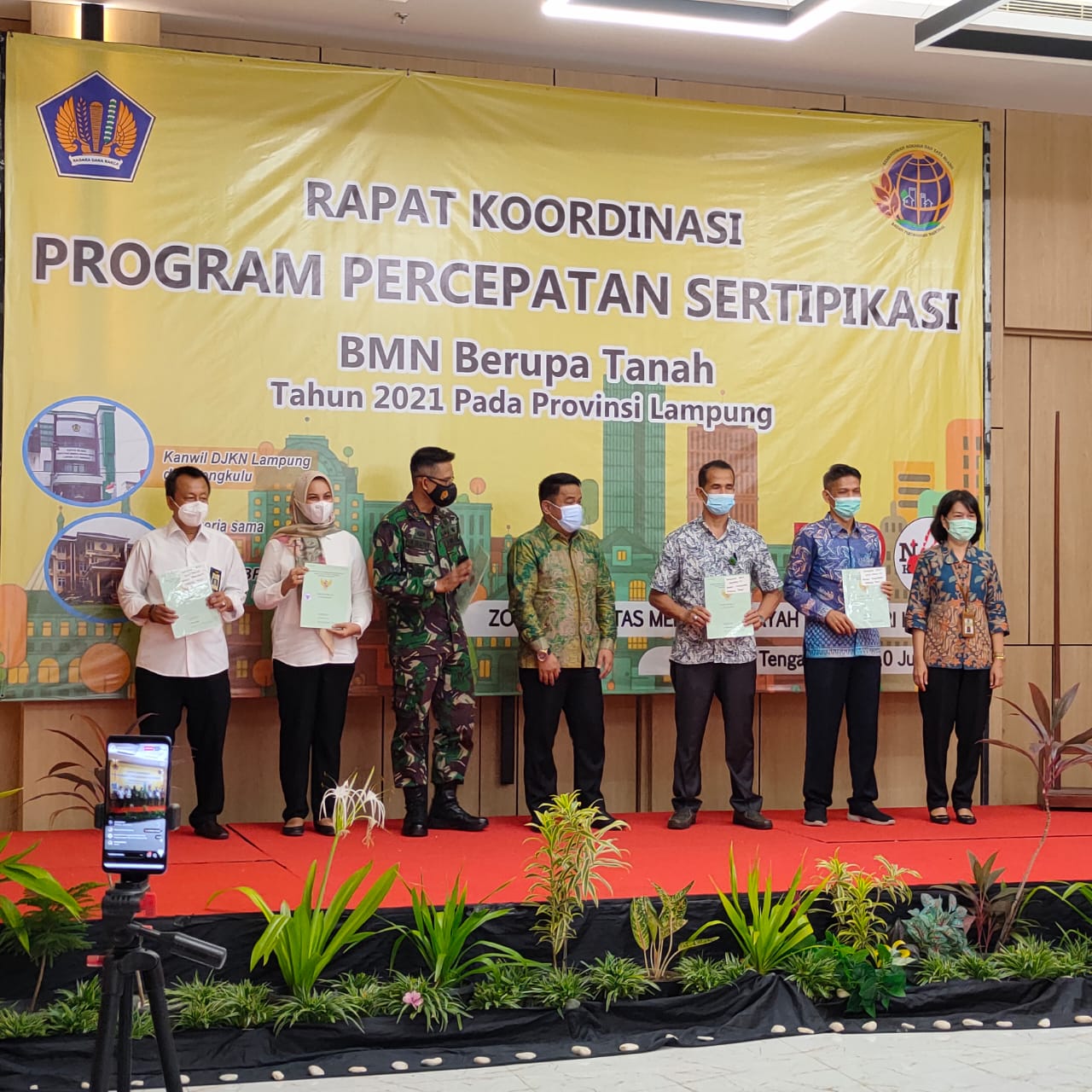 SINERGI  TUNTASKAN  SERTIFIKASI  BMN  2021