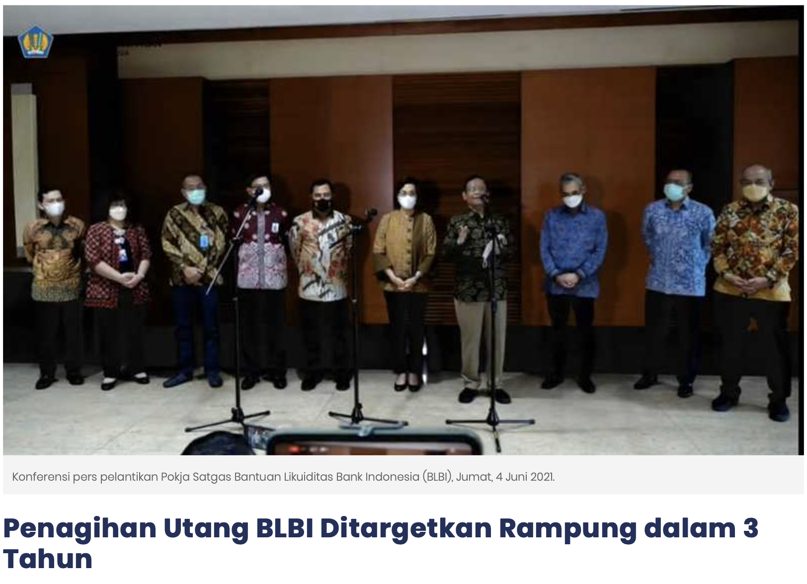 Penagihan Utang BLBI Ditargetkan Rampung dalam 3 Tahun