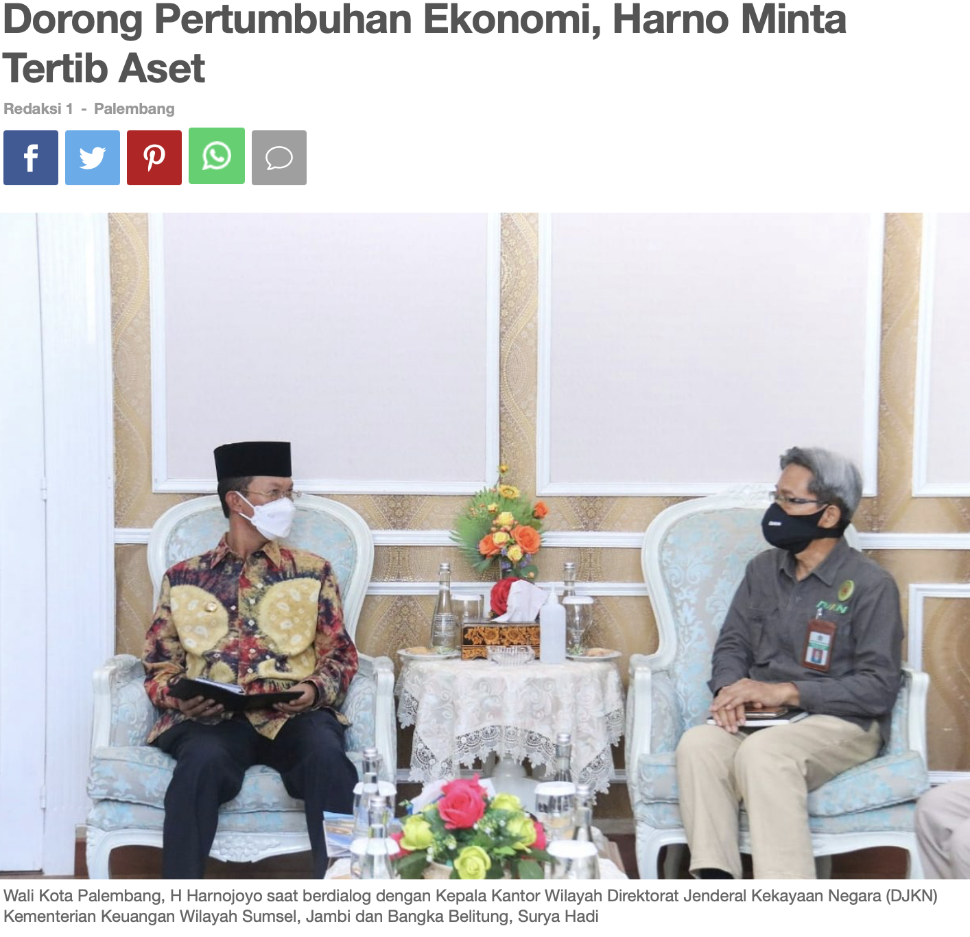 Dorong Pertumbuhan Ekonomi, Harno Minta Tertib Aset