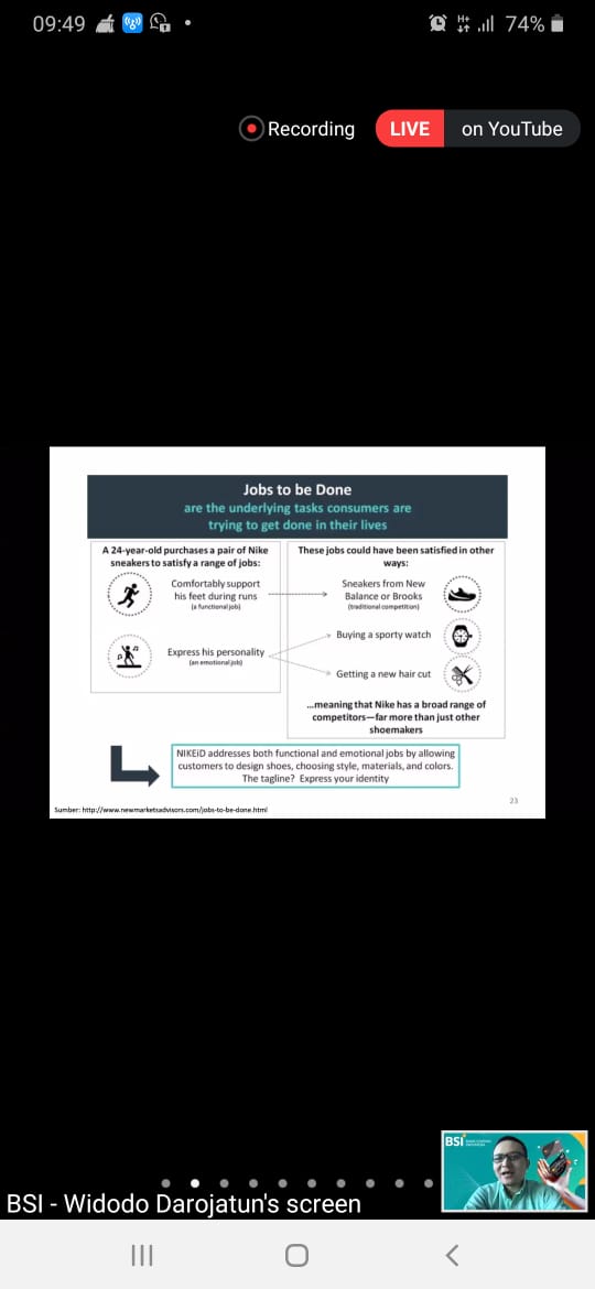 Webinar    -   Design Thingking For Excellent  Services Innovative Product and Powerful Selling
