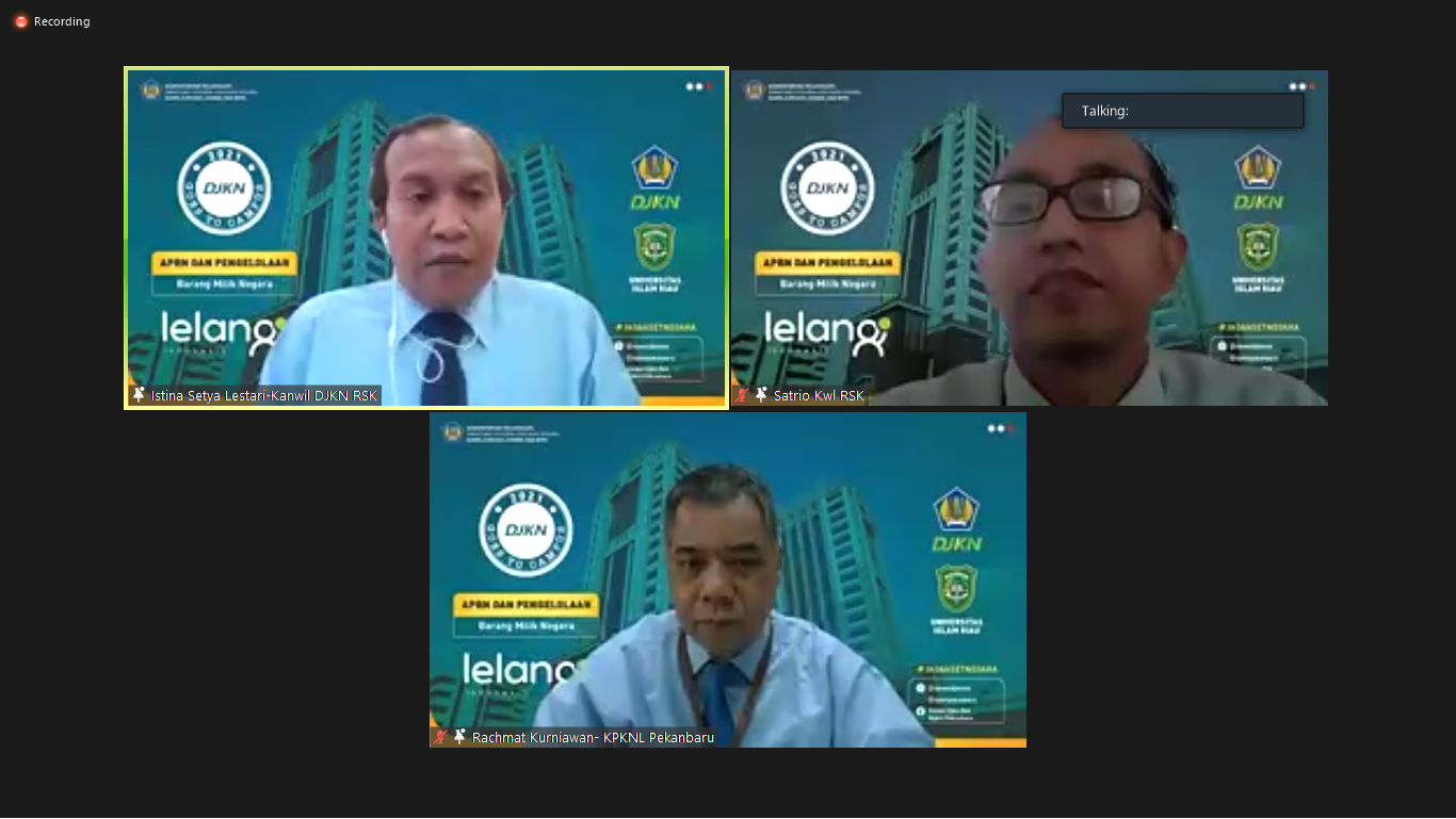 Kunjungi UIR, DJKN Jelaskan Peran BMN pada APBN