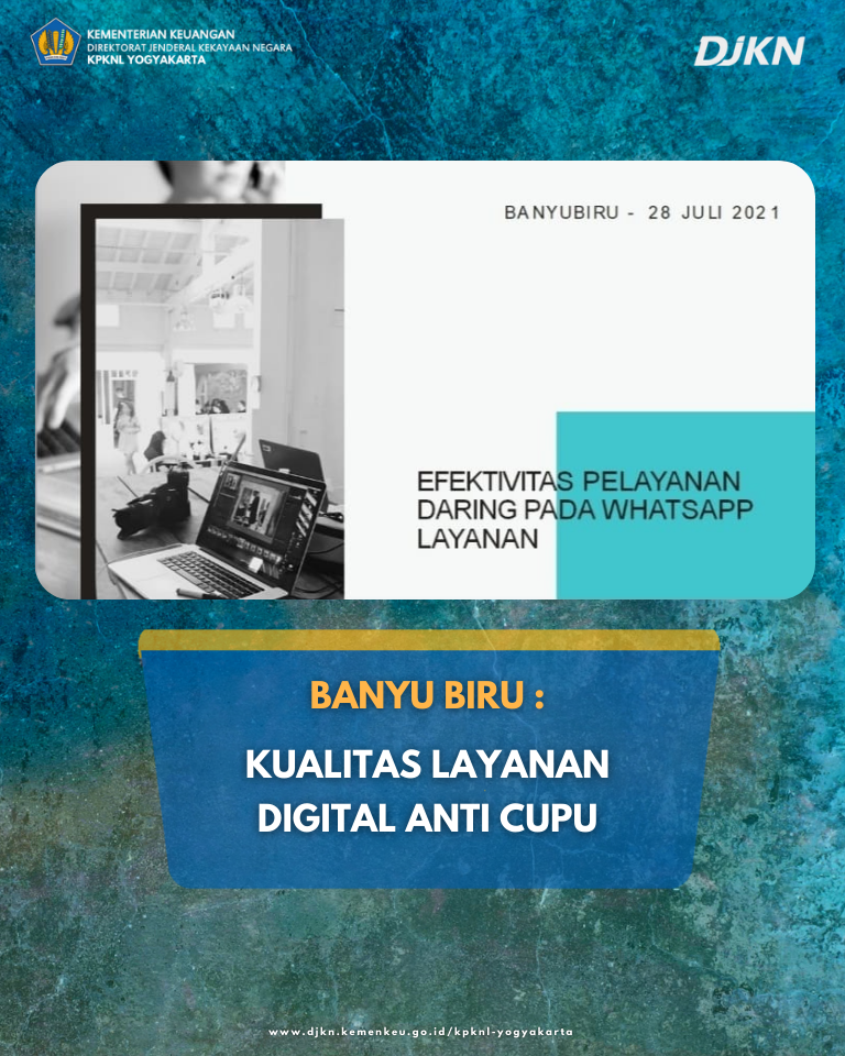 Kualitas Layanan Daring Anti Cupu dalam BANYU BIRU