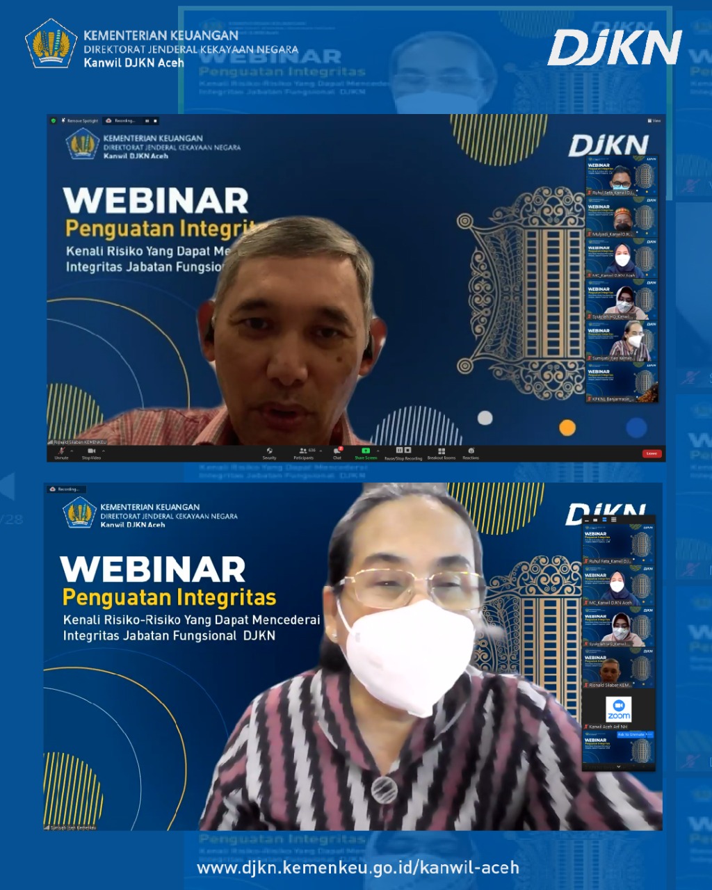 Bersinergi Dengan IBI, Kanwil DJKN Aceh Gelar Webinar Penguatan Integritas