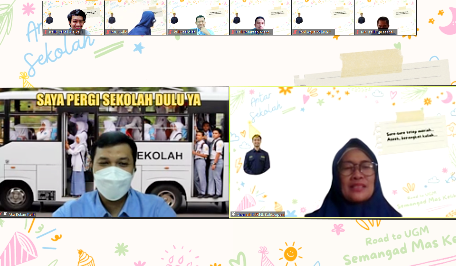 Virtual Gathering Dalam Acara Perpisahan Pegawai Tugas Belajar