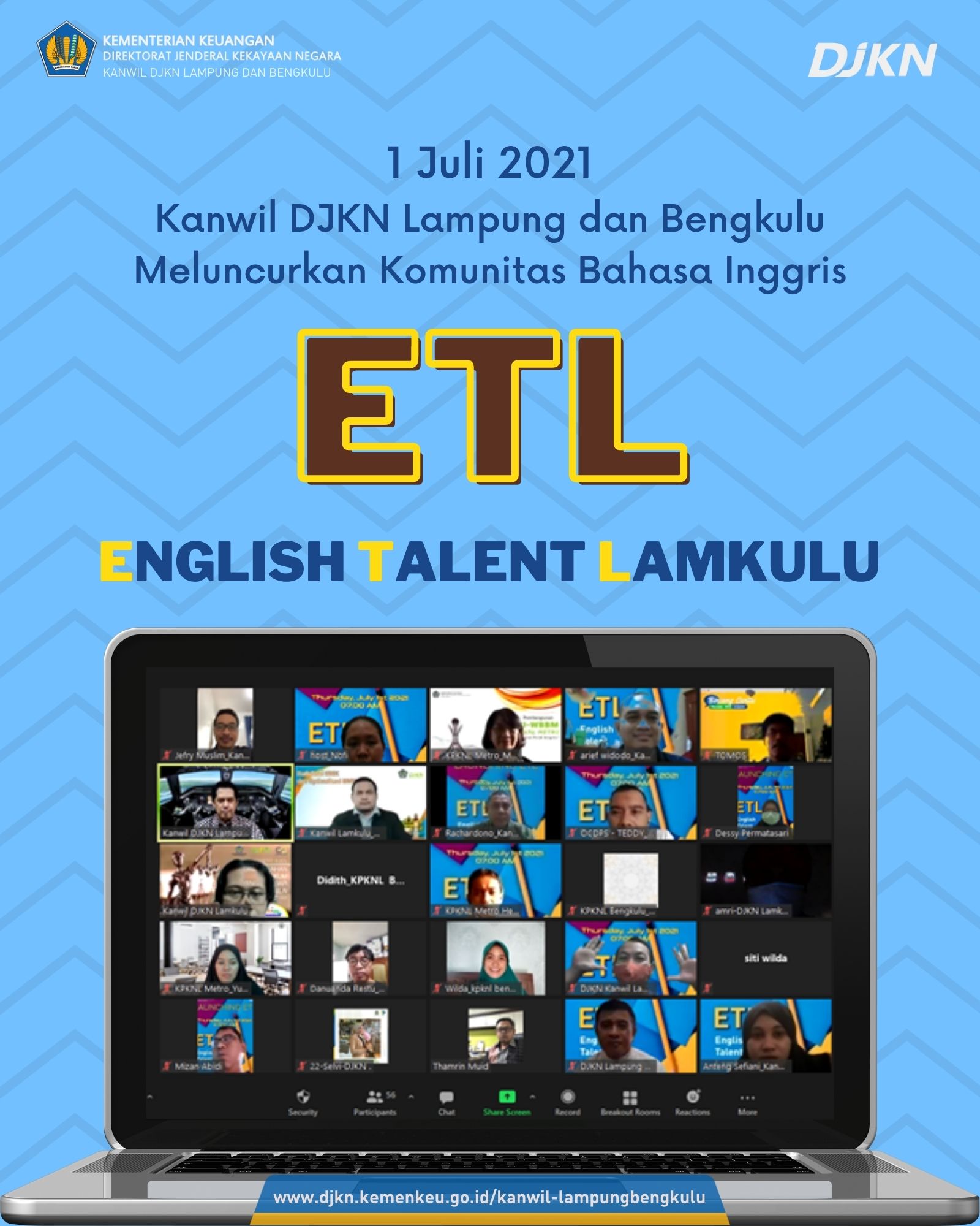 Peluncuran Komunitas English Talent Lamkulu (ETL)
