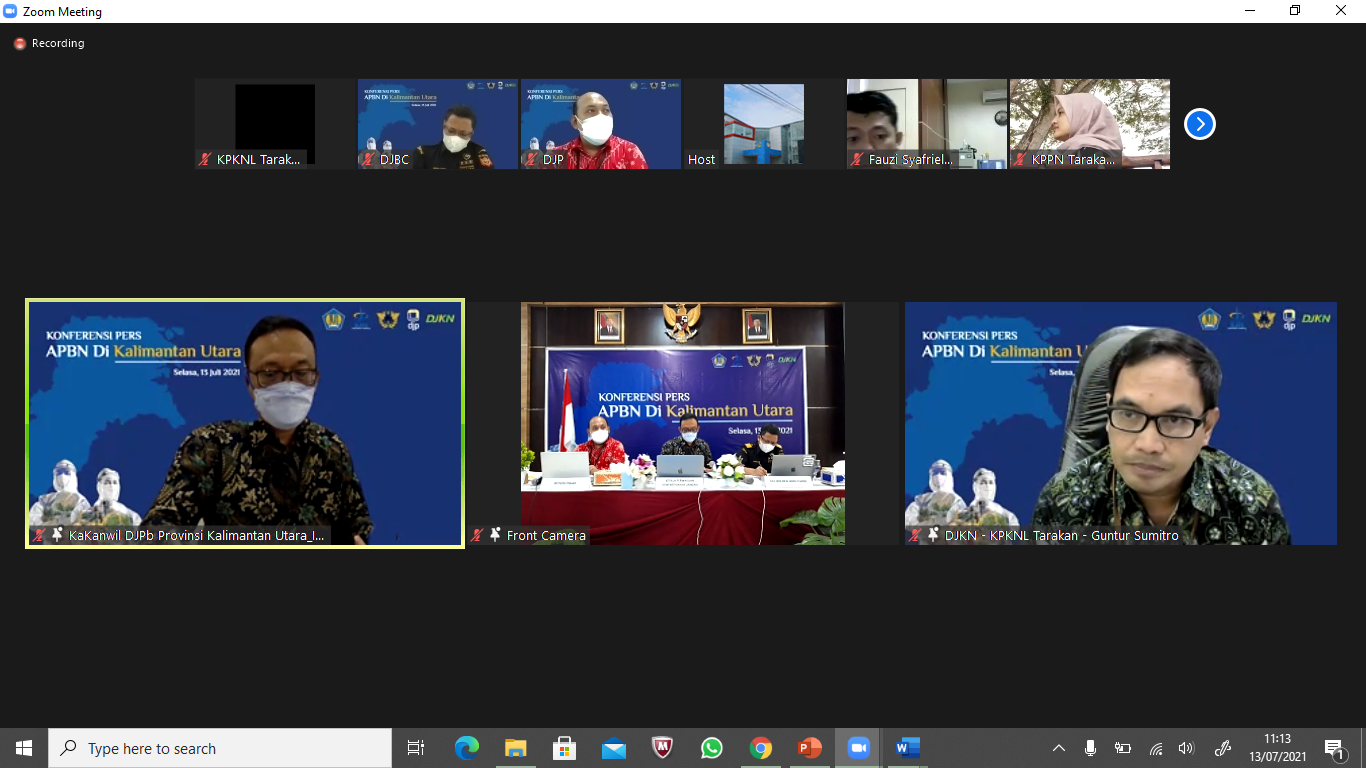 Dukung PEN, KPKNL Tarakan Laksanakan Lelang Produk UMKM dan Program Keringanan Utang 2021 Tahap Pertama