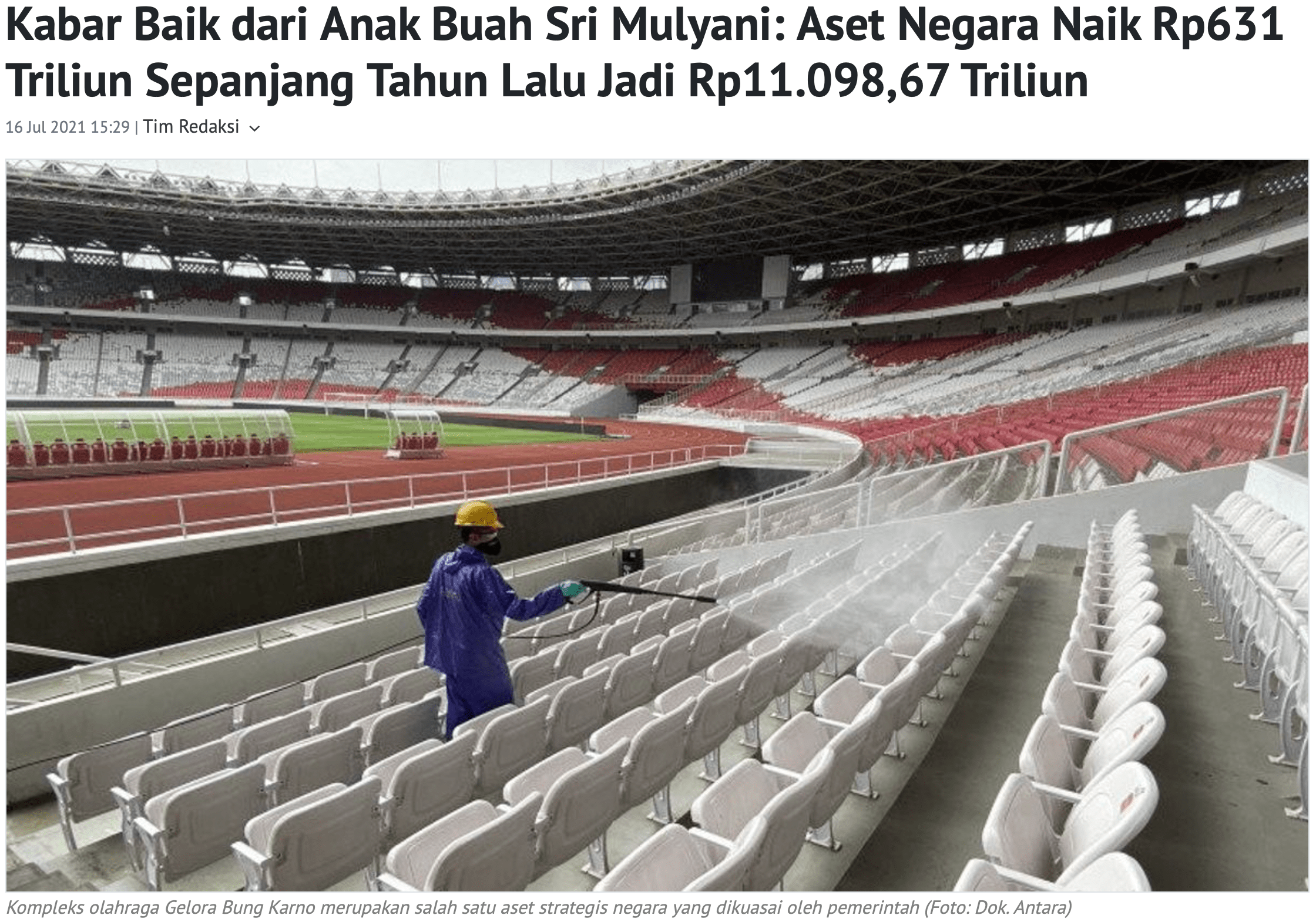 Kabar Baik dari Anak Buah Sri Mulyani: Aset Negara Naik Rp631 Triliun Sepanjang Tahun Lalu Jadi Rp11.098,67 Triliun