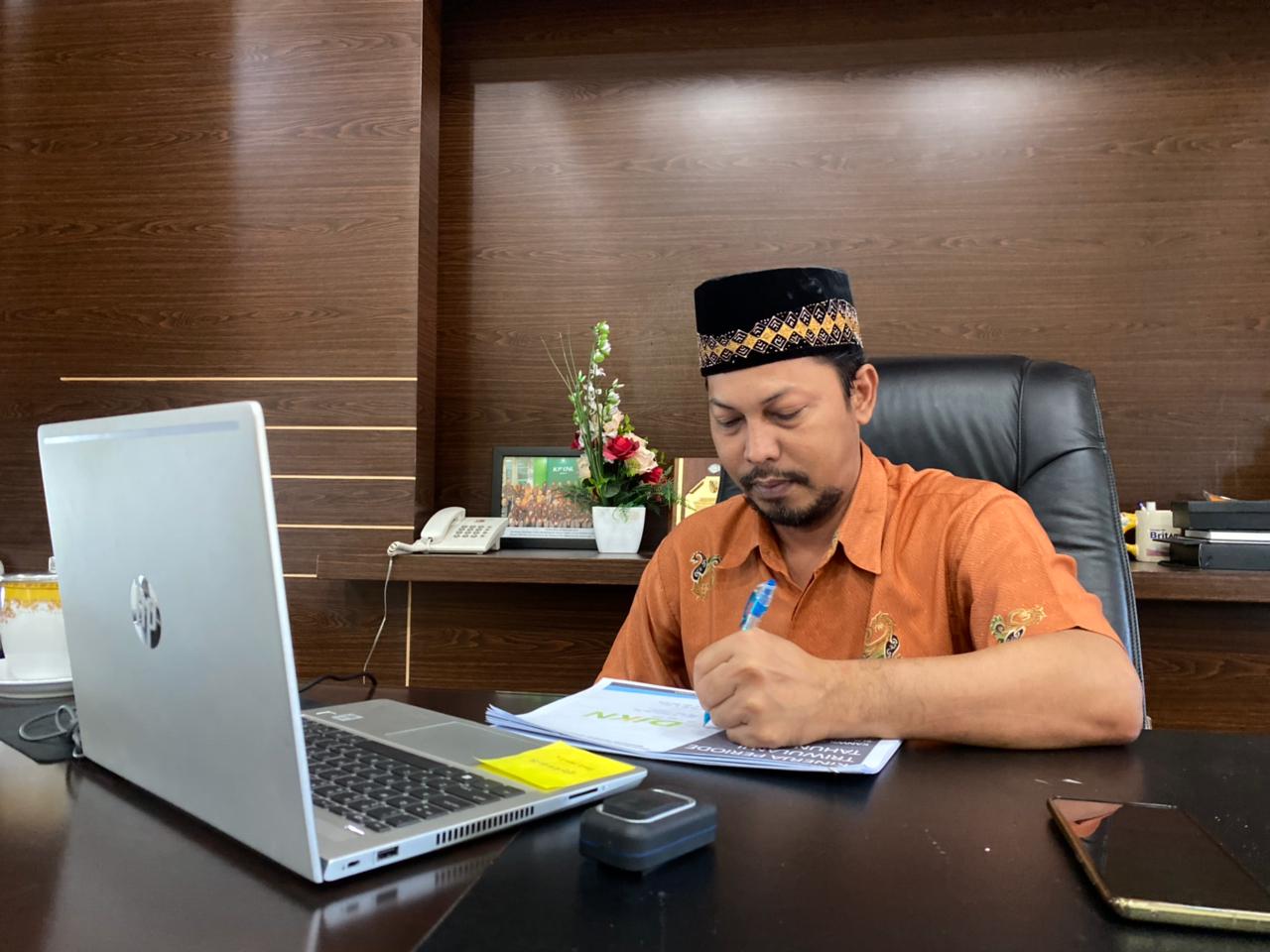 Melalui Media Meeting, Kanwil DJKN RSK Sampaikan Kontribusi Pengelolaan Kekayaan Negara