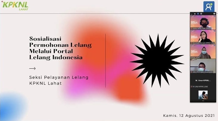 Sosialisasi Permohonan Lelang Melalui Portal Lelang Indonesia di KPKNL Lahat