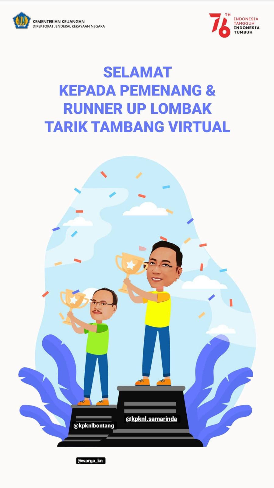 KPKNL Samarinda Meriahkan HUT RI KE-76