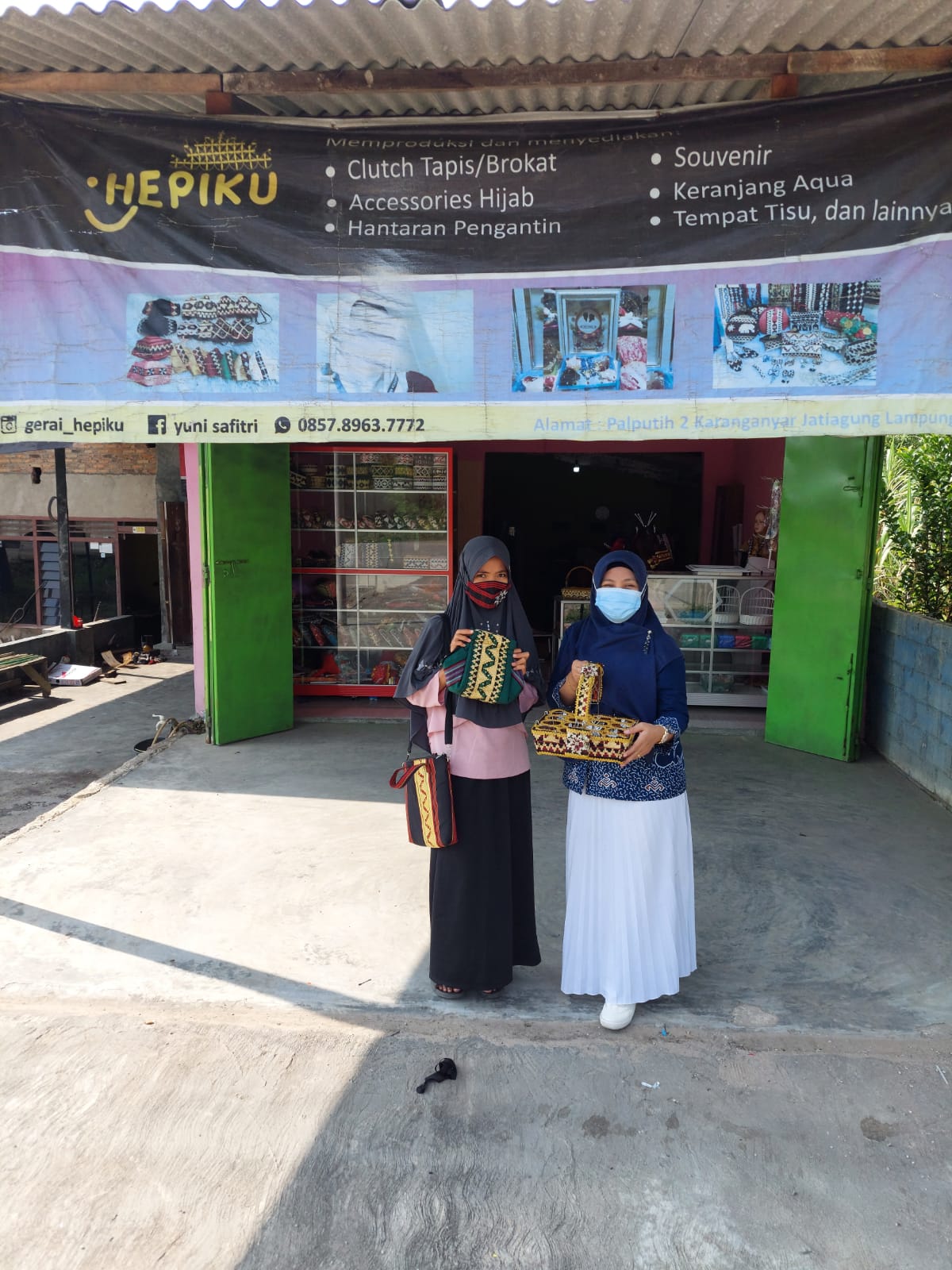 KPKNL Bandar Lampung Kunjungi  Pengrajin Souvenir Tapis Khas Lampung