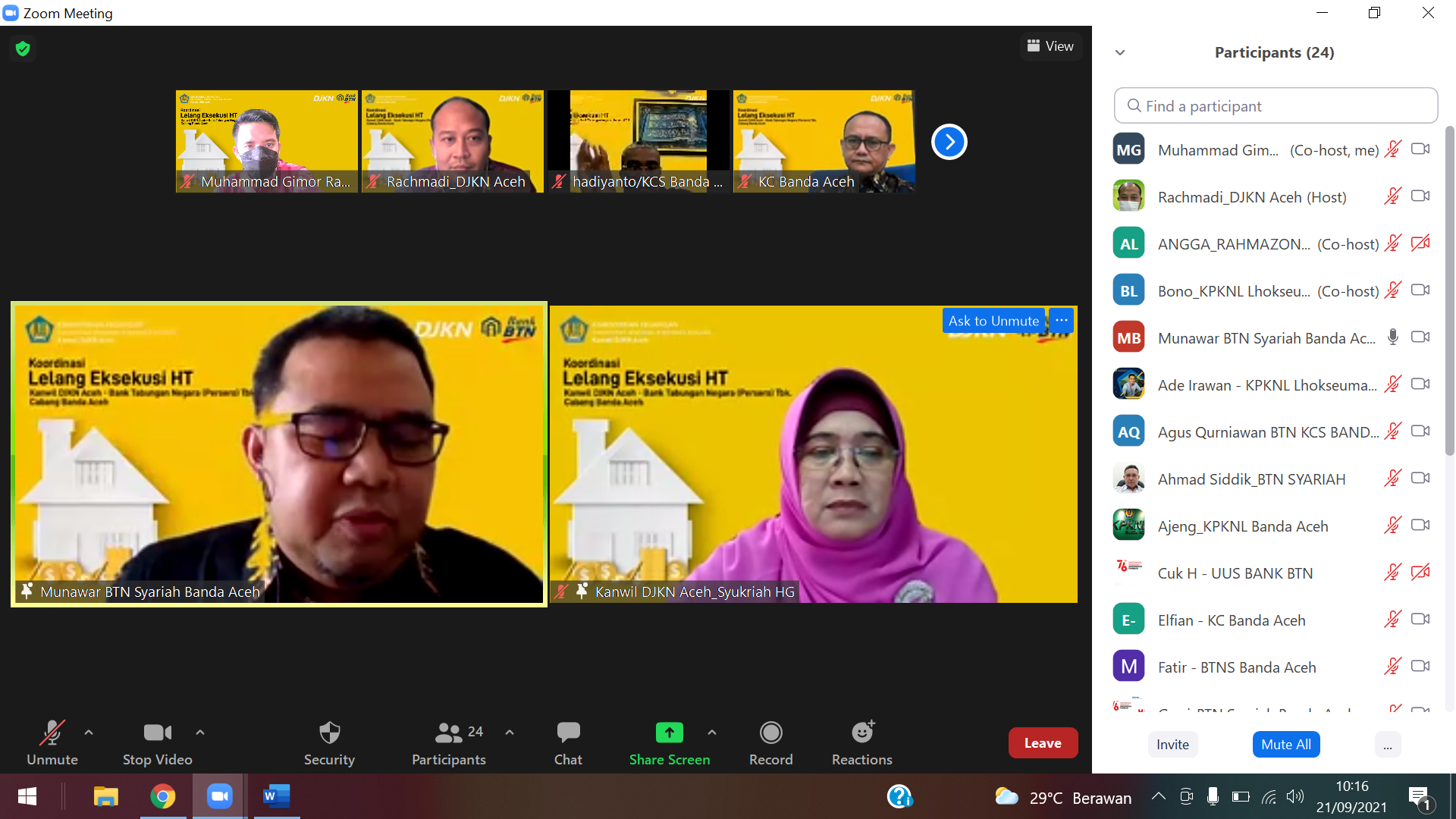 Bahas Konversi Terkait Implementasi Qanun Lembaga Keuangan Syariah, Kanwil DJKN Aceh selenggarakan FGD dengan PT. Bank BTN (Persero) Tbk