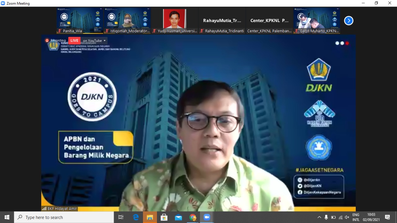 Jelaskan APBN dan Kekayaan Negara, KPKNL Palembang Goes To Campus UIN Raden Fatah dan Univ. Tridinanti Palembang