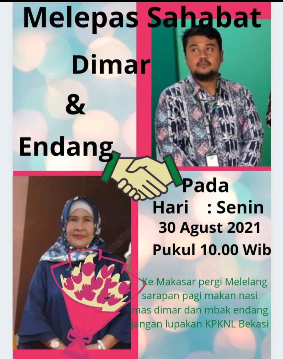 KPKNL Bekasi Kembali Lepas Dua Orang Pegawai Terbaiknya