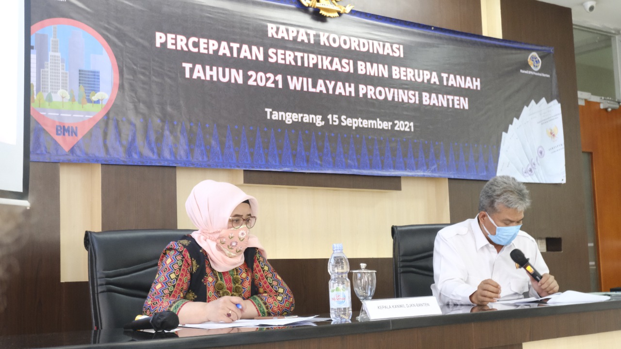 152 Sertipikat Tanah BMN Telah Terbit di Propinsi Banten Tahun 2021