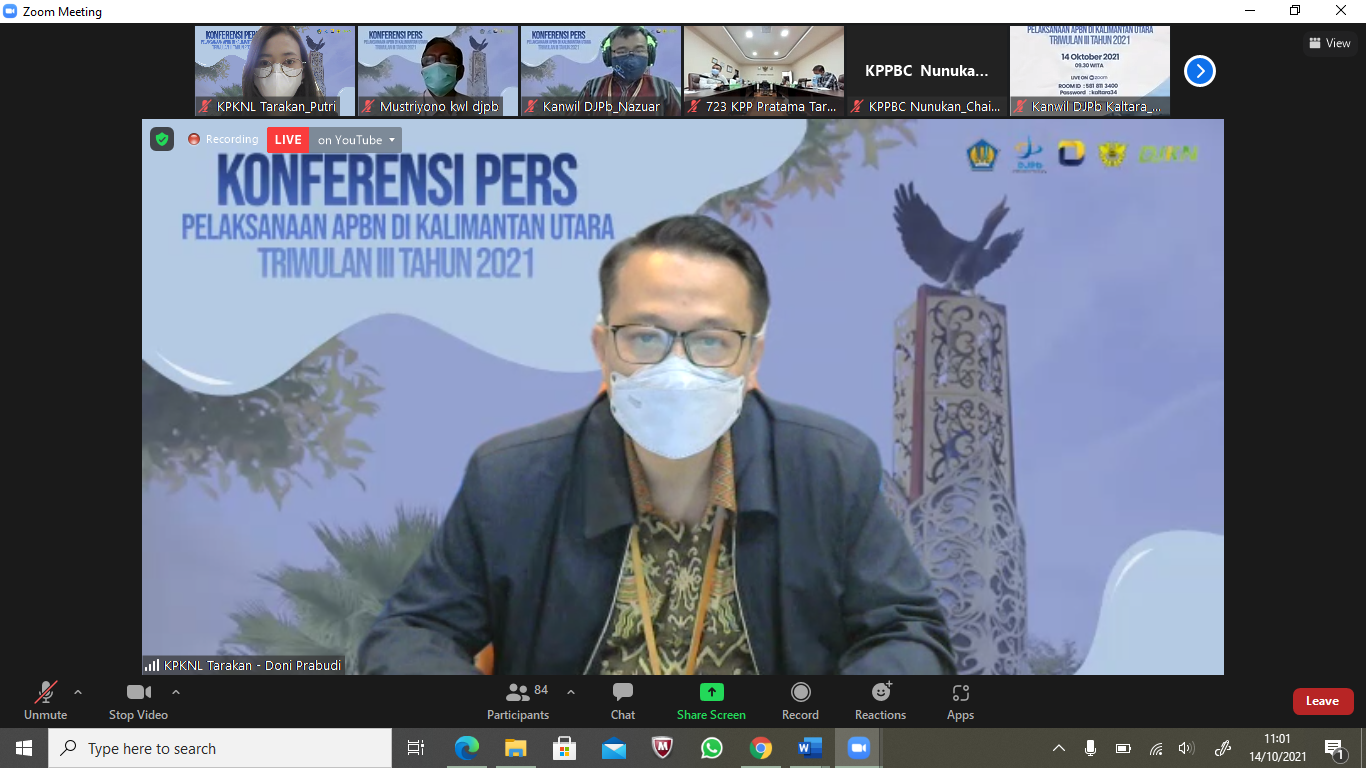 Konferensi Pers APBN di Kalimantan Utara, KPKNL Tarakan Bukukan PNBP Rp8,5 Miliar