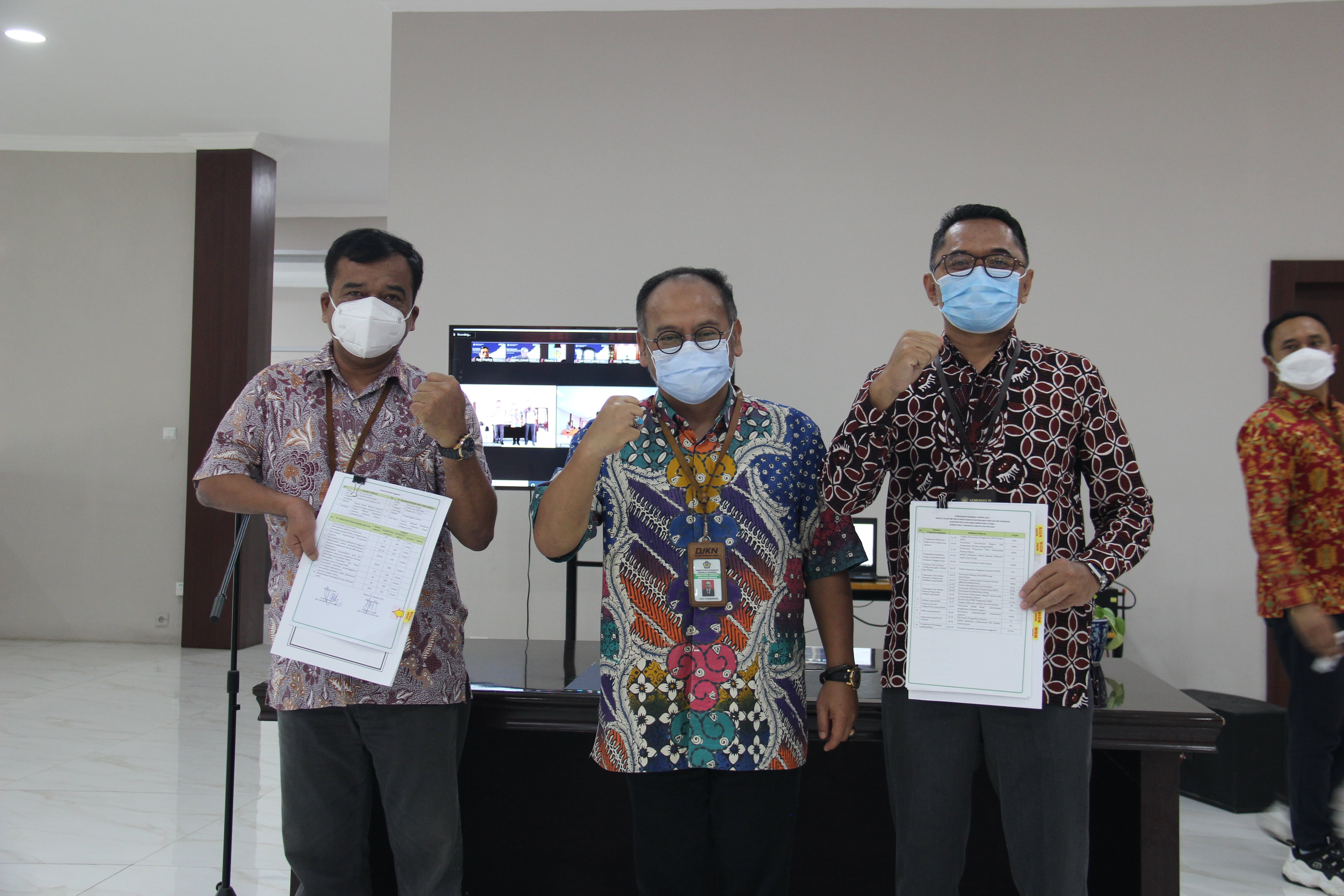 Penandatanganan Kontrak Kinerja Komplemen Pejabat Administrator pada Unit Kerja Kanwil DJKN Sumatera Utara