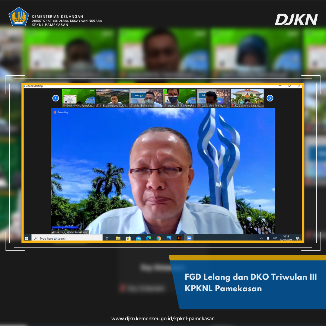 FGD Lelang dan DKO Triwulan III KPKNL Pamekasan