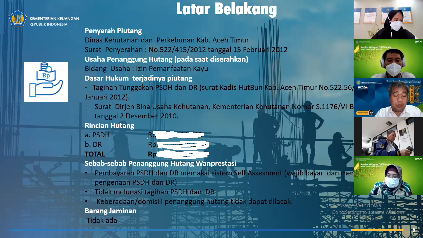 Upaya Selesaikan Piutang Negara pada Inhutani, Kanwil DJKN Aceh Gandeng Kementerian BUMN dan Perum Perhutani 