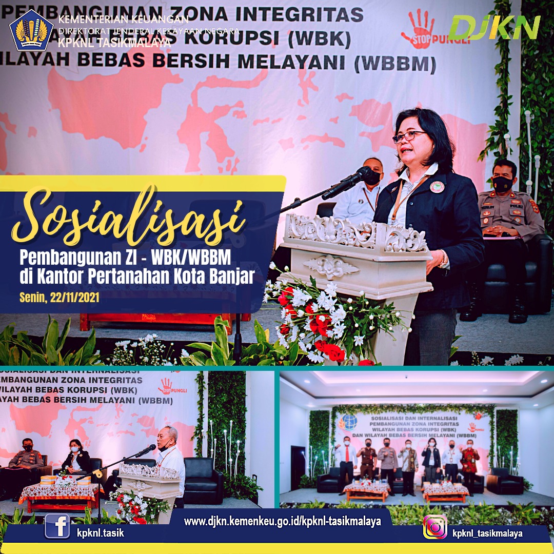 KPKNL Tasikmalaya sosialisasikan ZI – WBK/WBBM di Kantah Kota Banjar