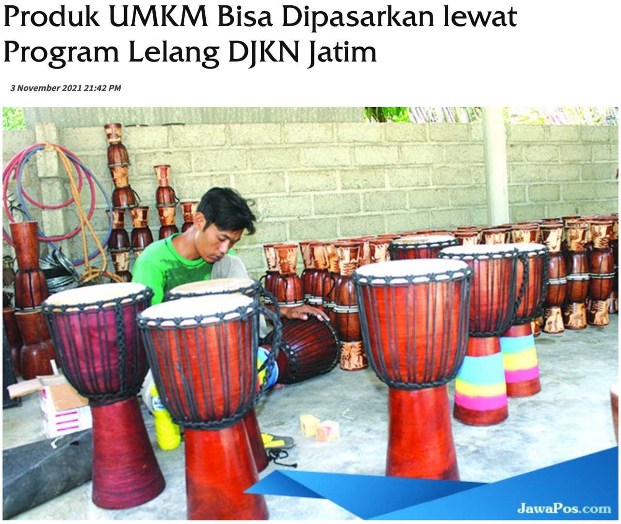 Produk UMKM Bisa Dipasarkan lewat Program Lelang DJKN Jatim