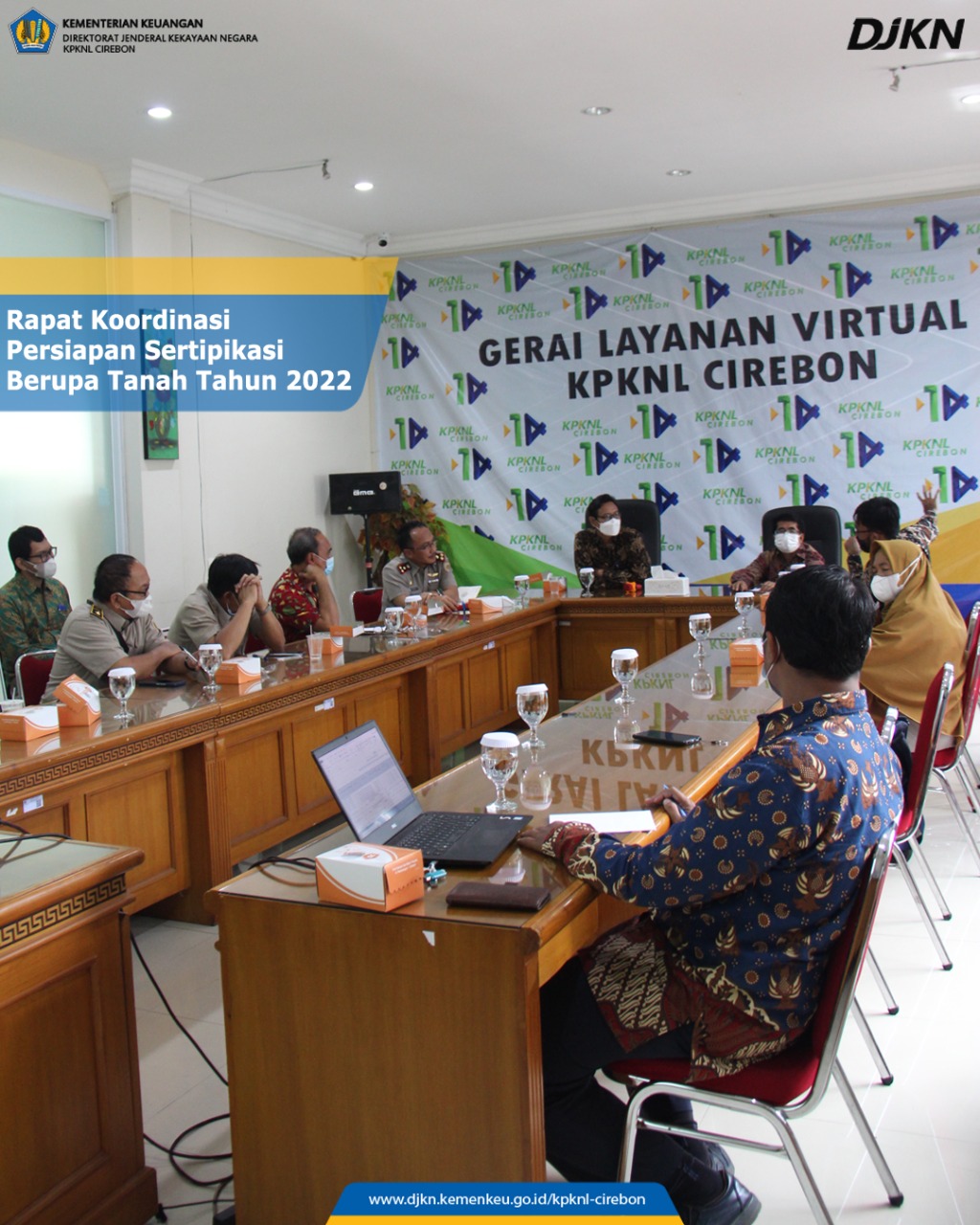KPKNL Cirebon Laksanakan Koordinasi Sertifikasi BMN Tanah Tahun 2022 Dengan Kantah Ciayumajakuning