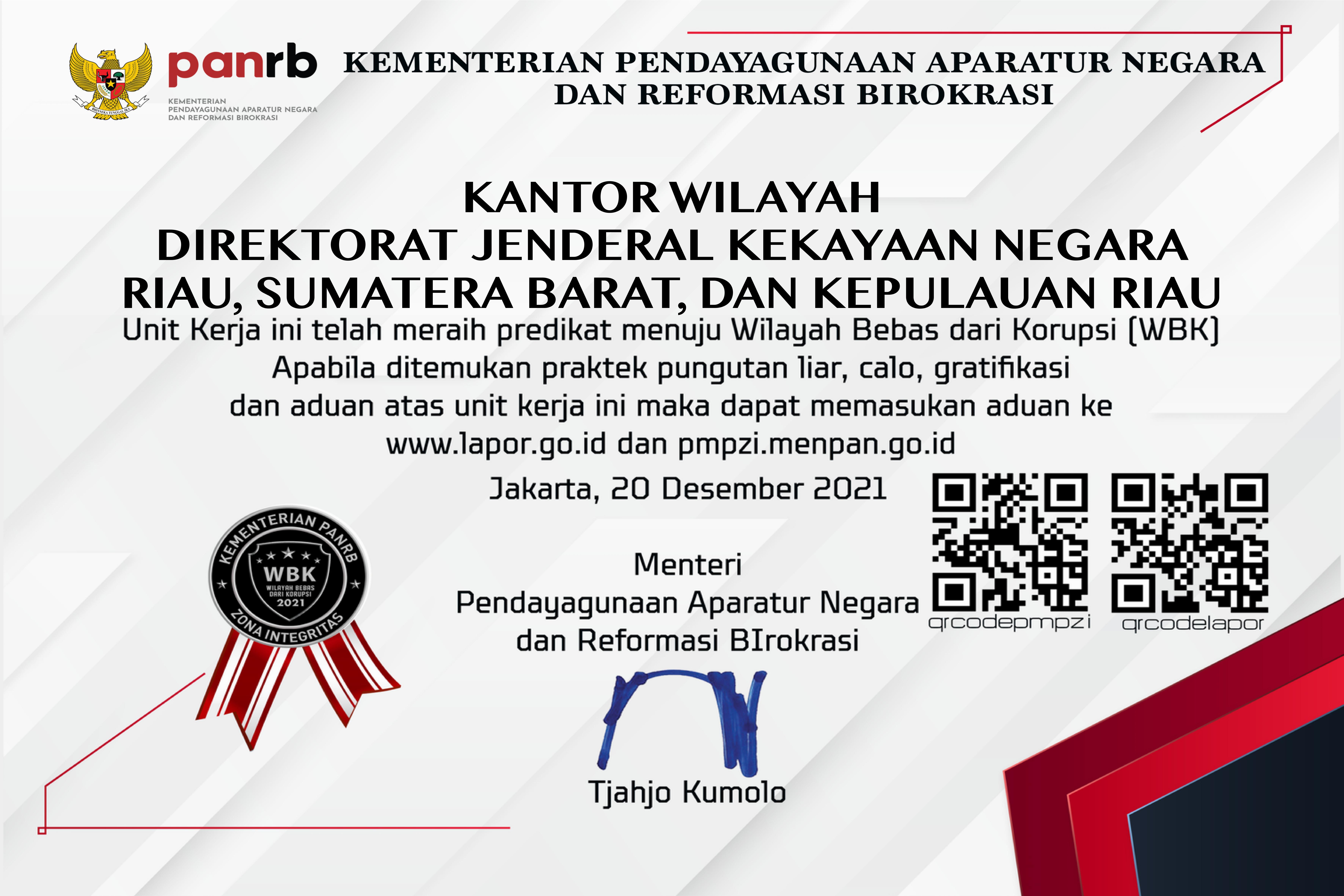 Apa Itu Zona Integrtias Wilayah Bebas dari Korupsi