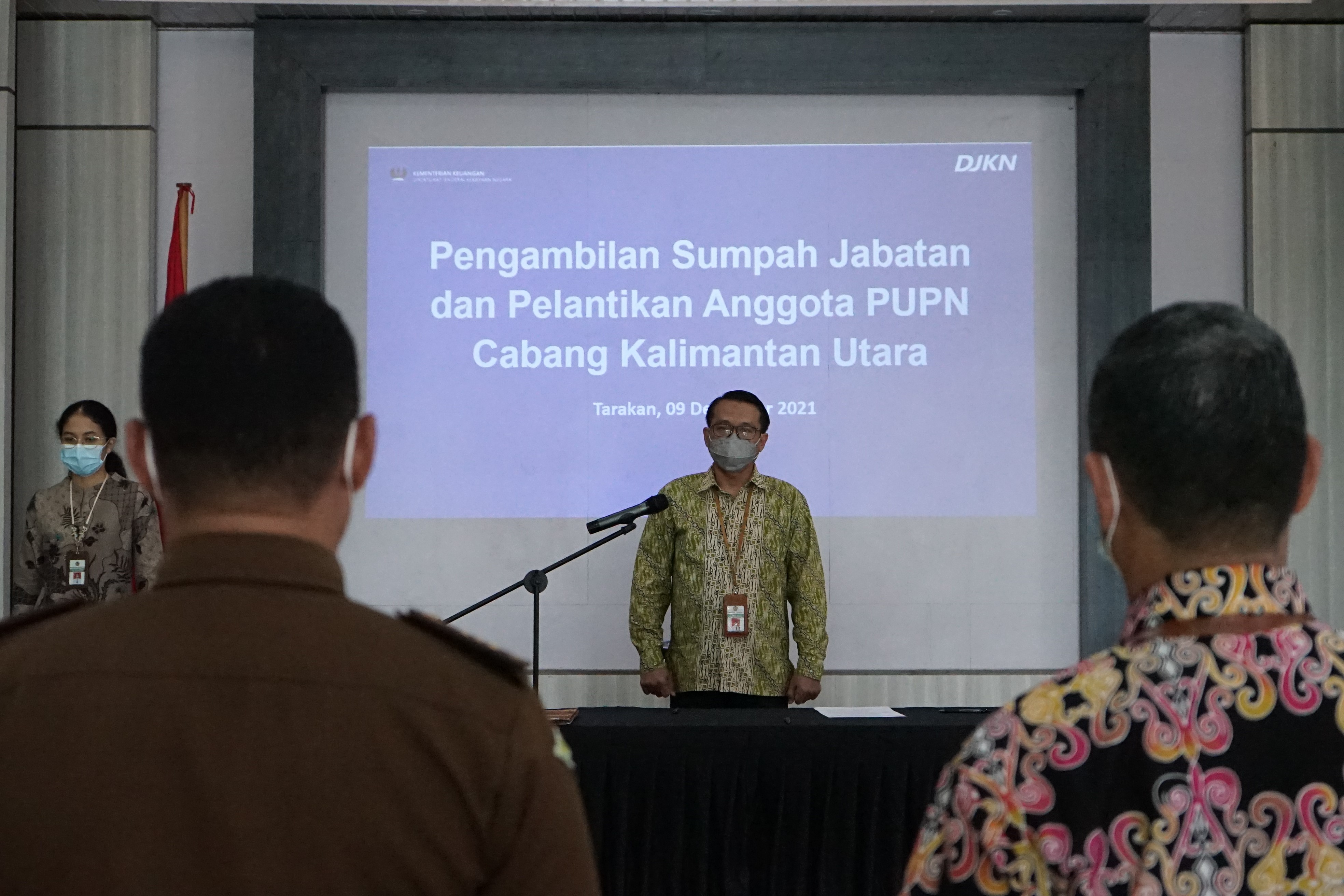 Pelantikan Anggota PUPNC Kaltara, Ketua PUPNC: Dengan Sinergi dan Kerja Sama, Kita Optimalkan Pengembalian Hak Negara